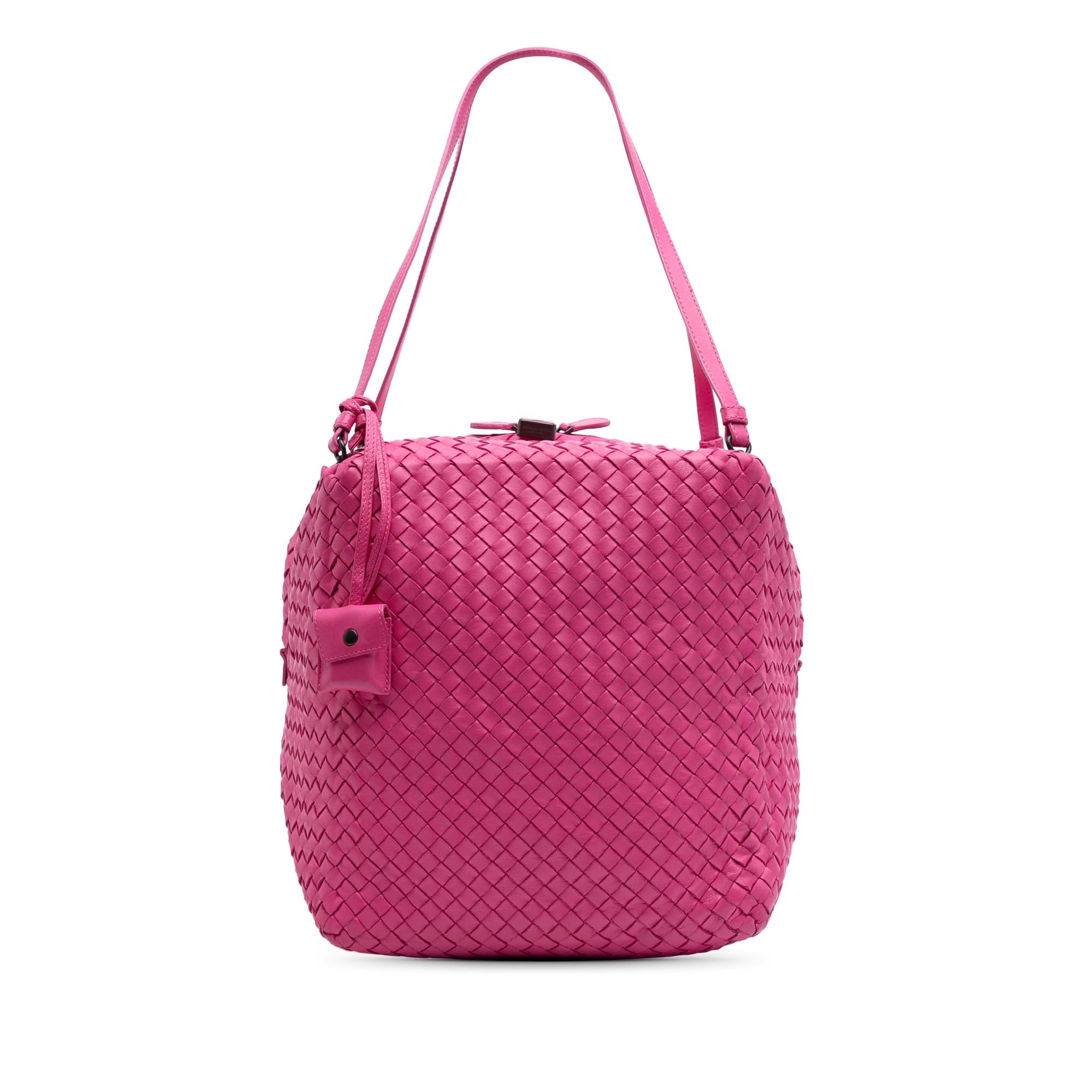 Bottega Veneta Nappa Intrecciato Cube Shoulder Bag