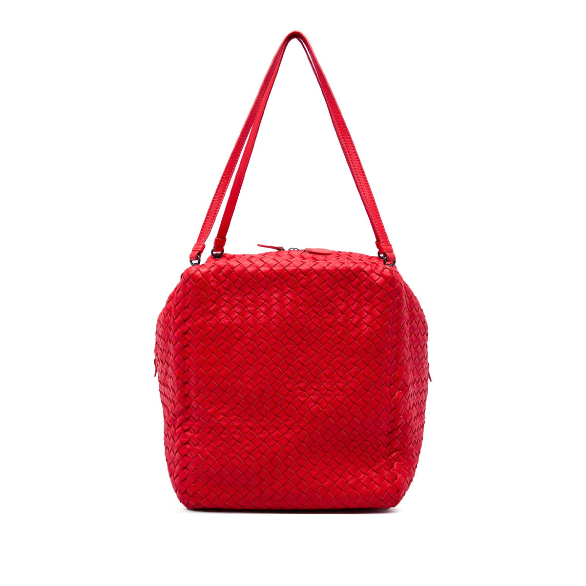 Bottega Veneta Nappa Intrecciato Cube Shoulder Bag