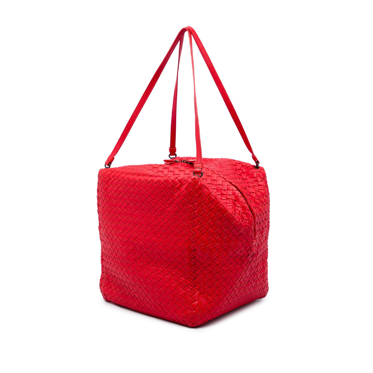 Bottega Veneta Nappa Intrecciato Cube Shoulder Bag