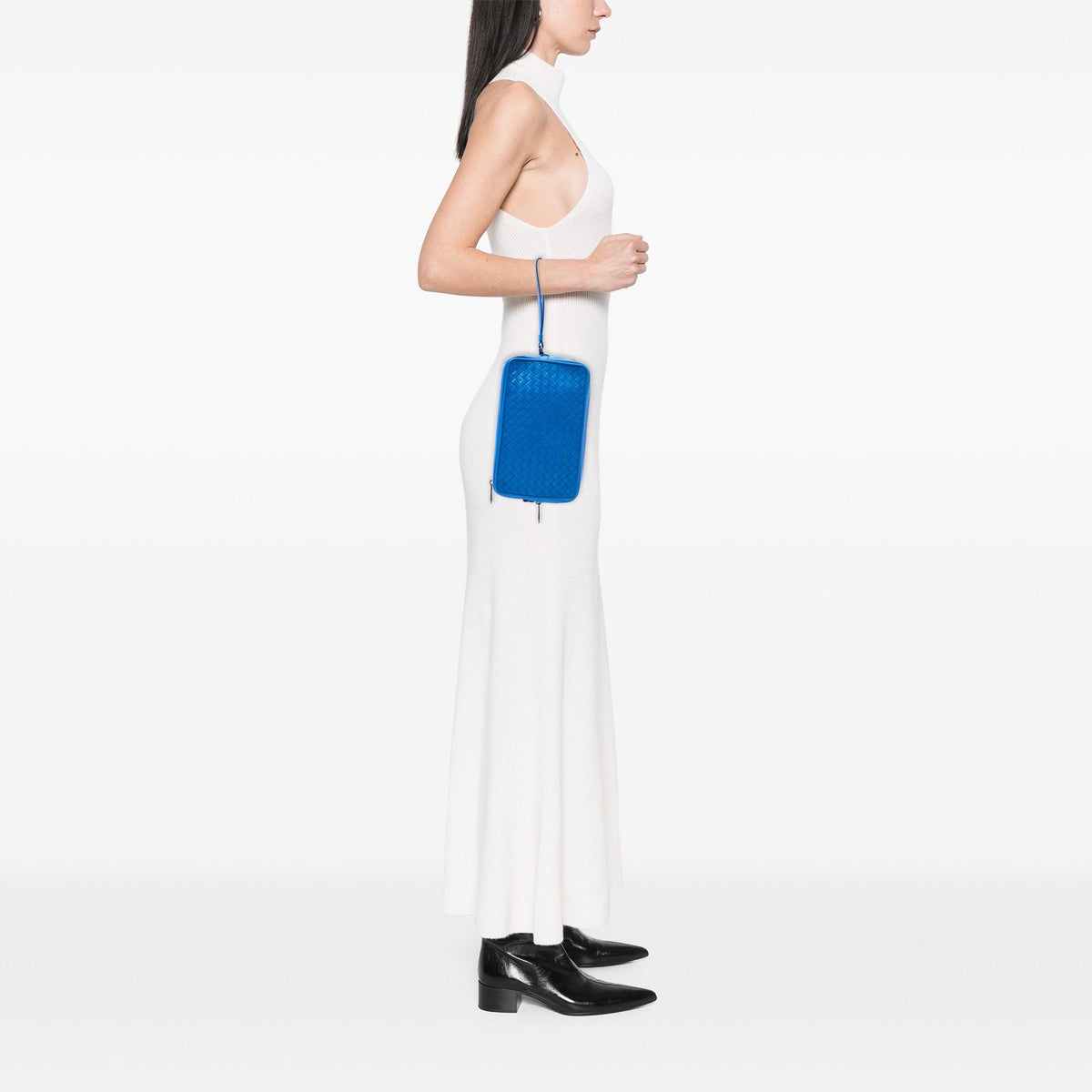 Bottega Veneta Nappa Intrecciato Double Zip Wristlet Clutch