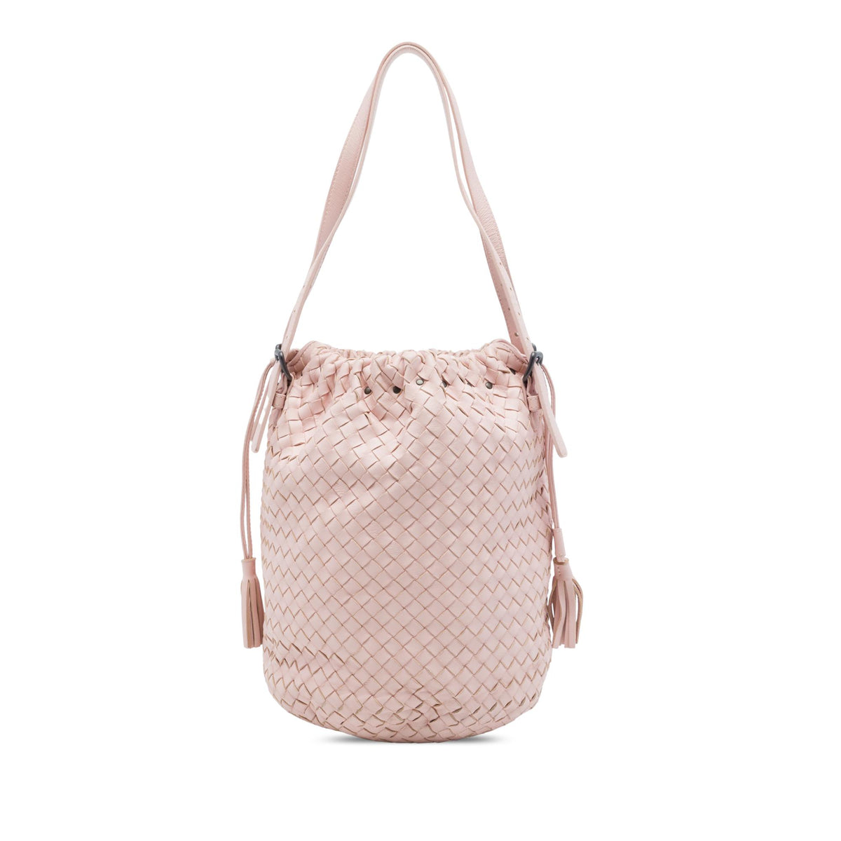 Bottega Veneta Nappa Intrecciato Drawstring Bucket Bag