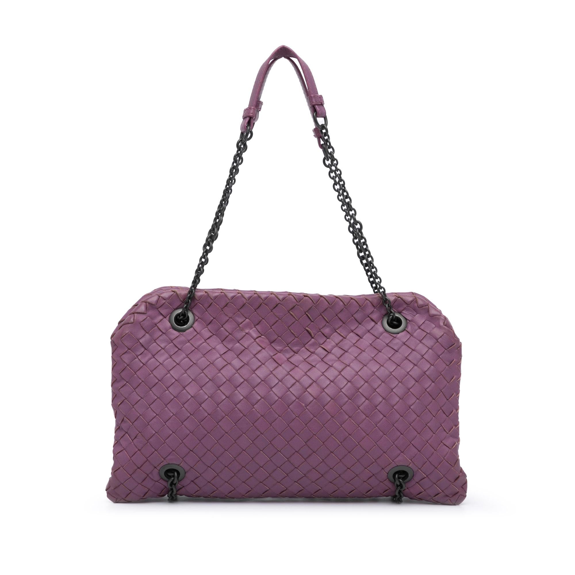 Bottega Veneta Nappa Intrecciato Duo Shoulder Bag (SHG-CVpEPG)
