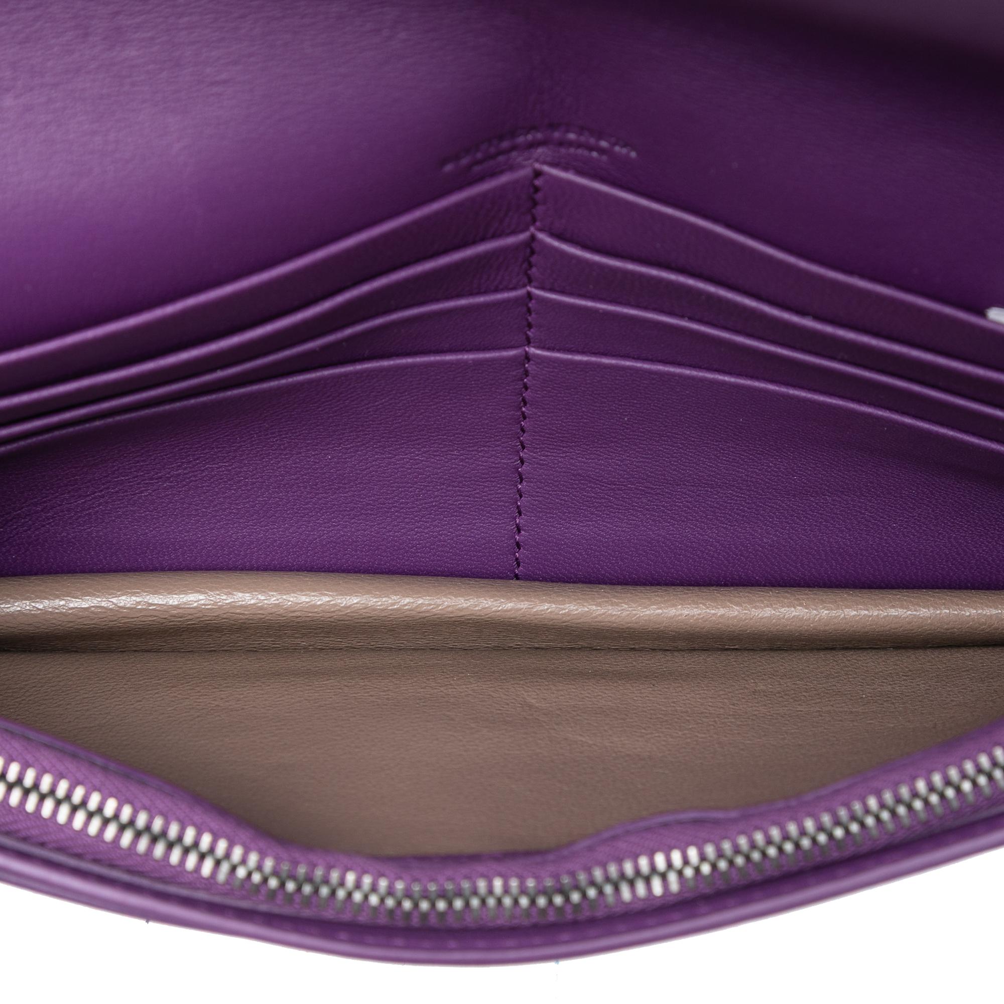 Bottega Veneta Nappa Intrecciato Embroidered Continental Wallet on Chain