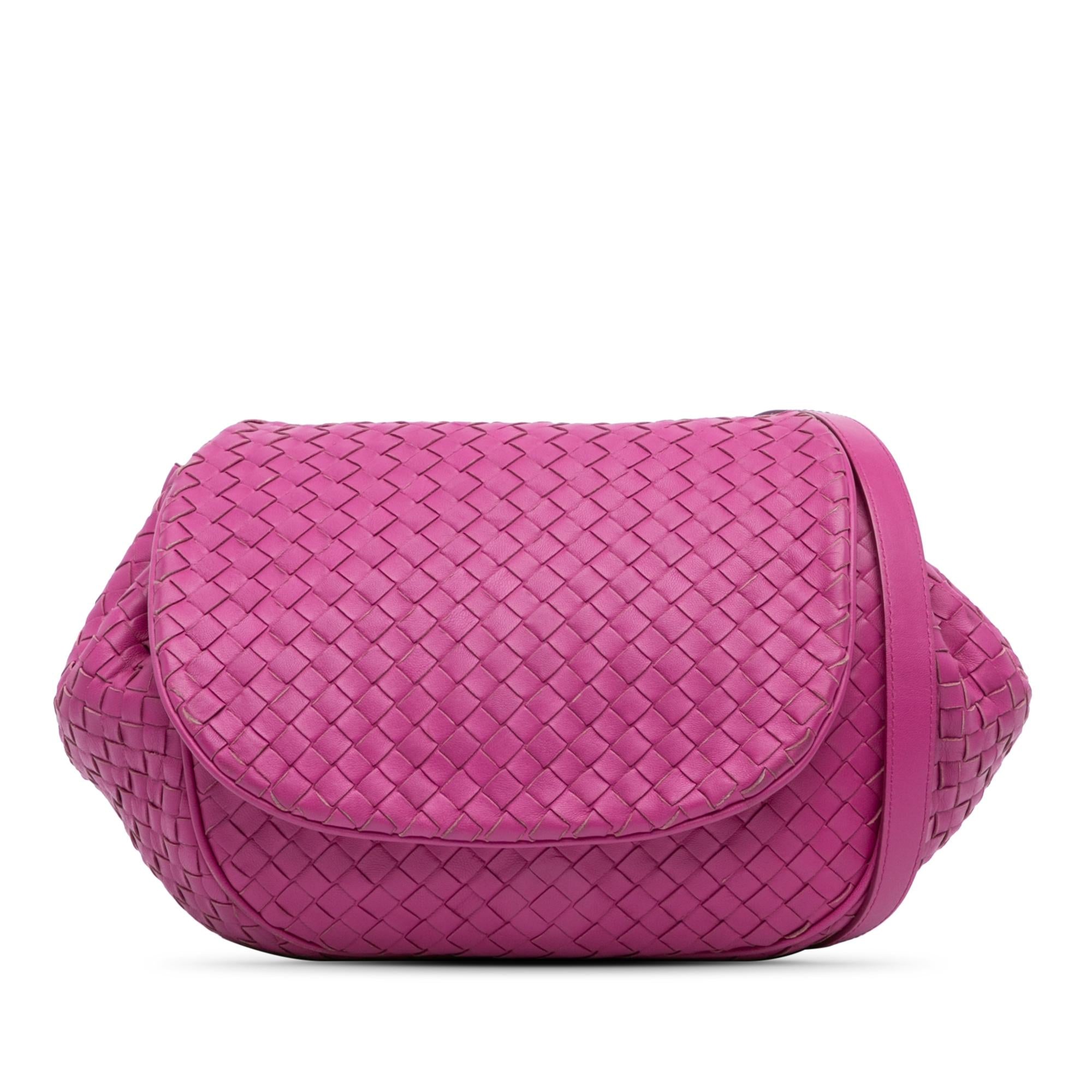 Bottega Veneta Nappa Intrecciato Flap Crossbody