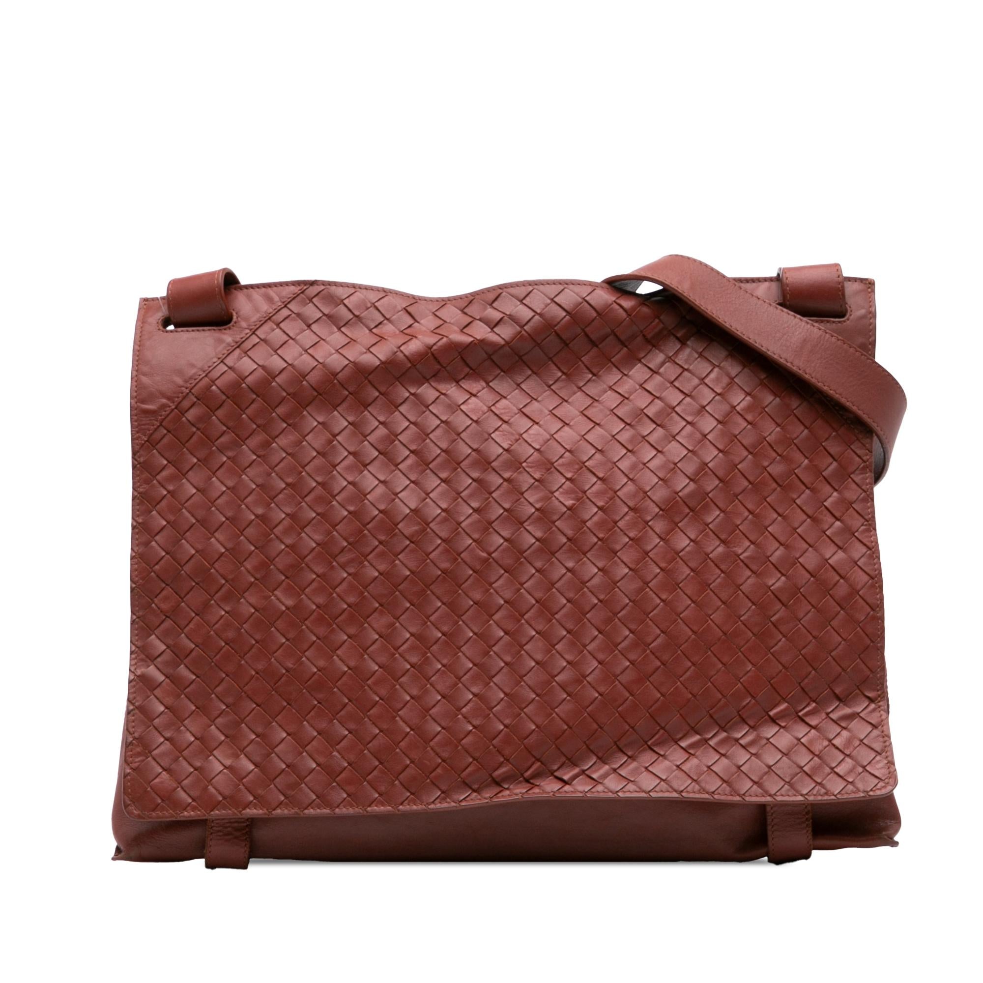 Bottega Veneta Nappa Intrecciato Flap Crossbody