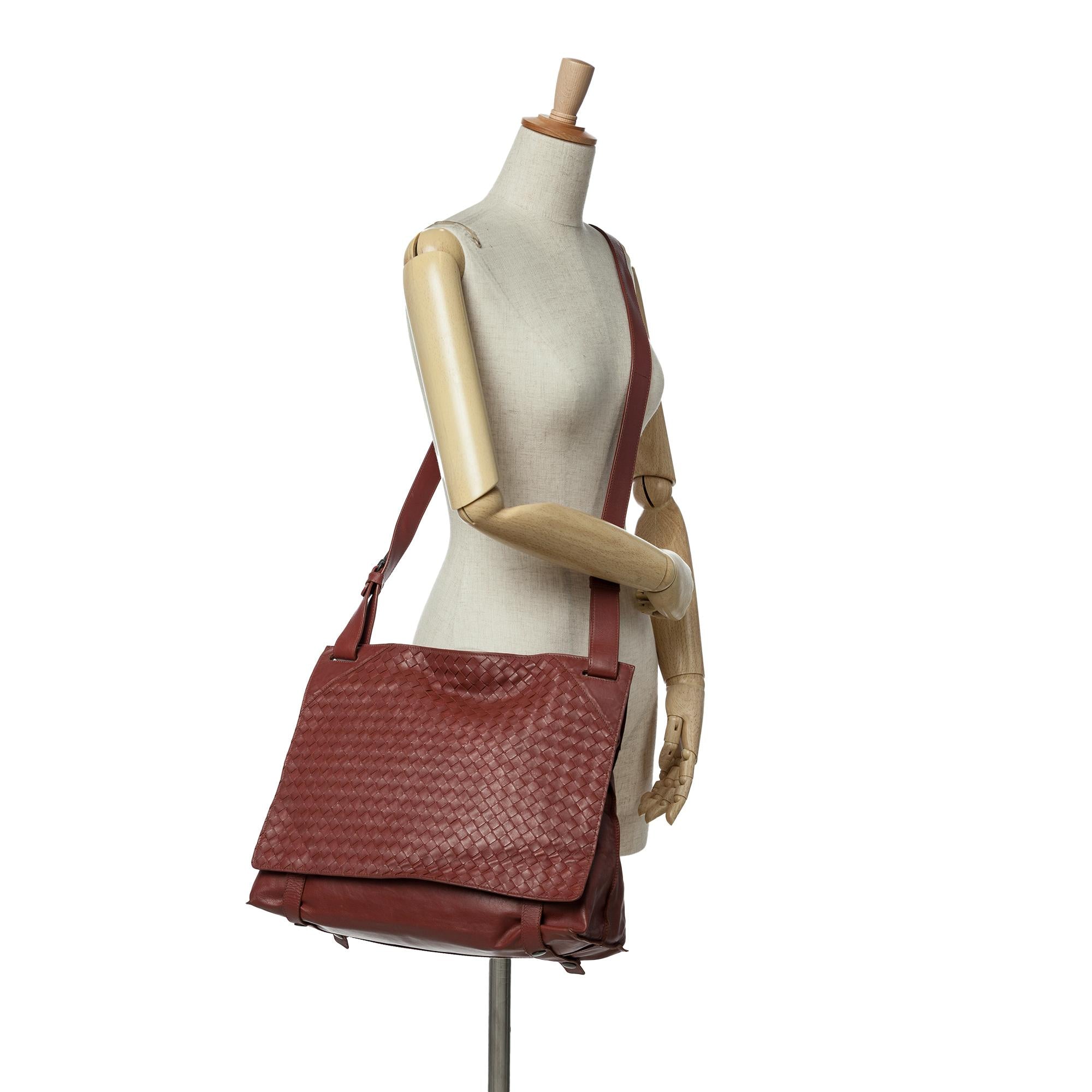 Bottega Veneta Nappa Intrecciato Flap Crossbody