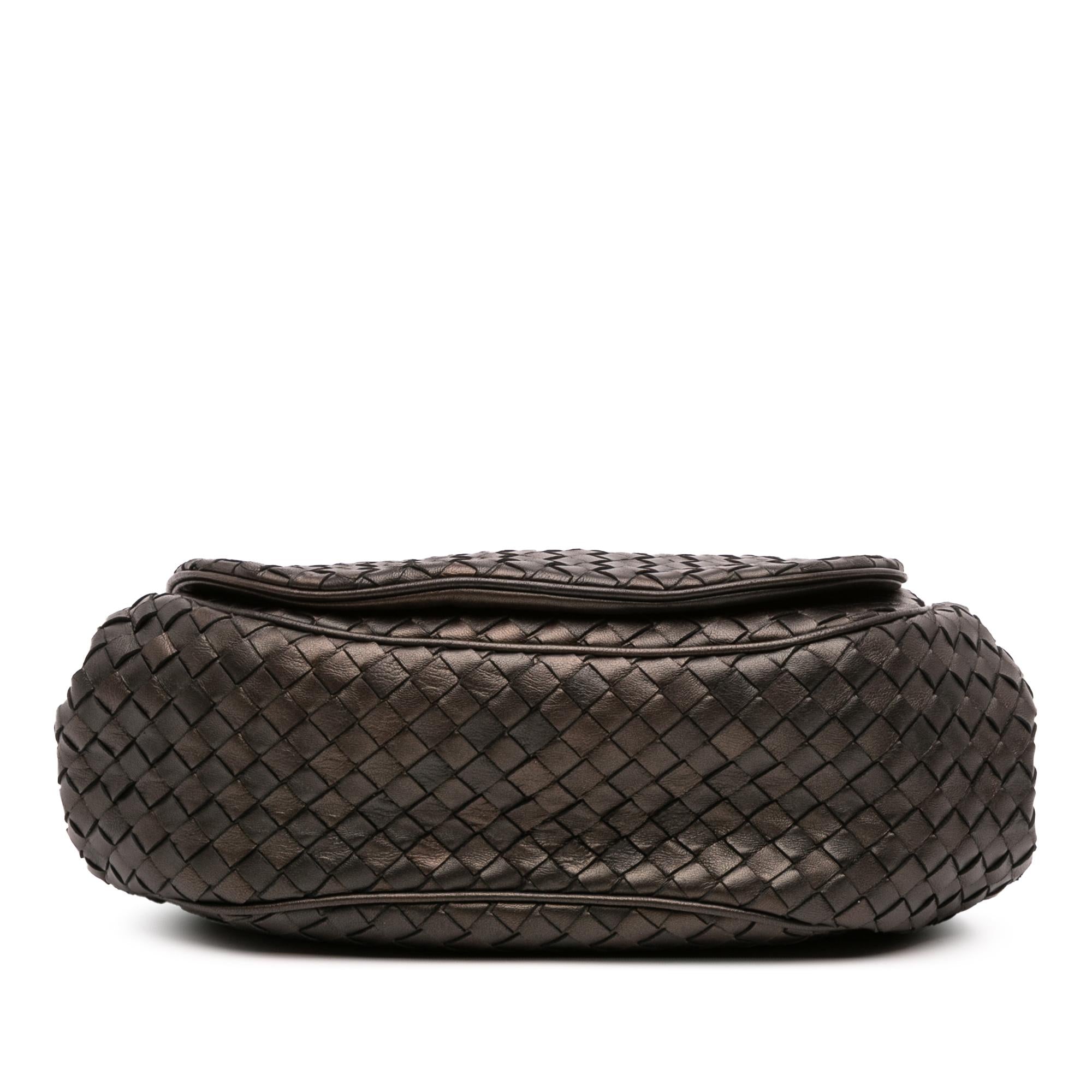 Bottega Veneta Nappa Intrecciato Flap Crossbody