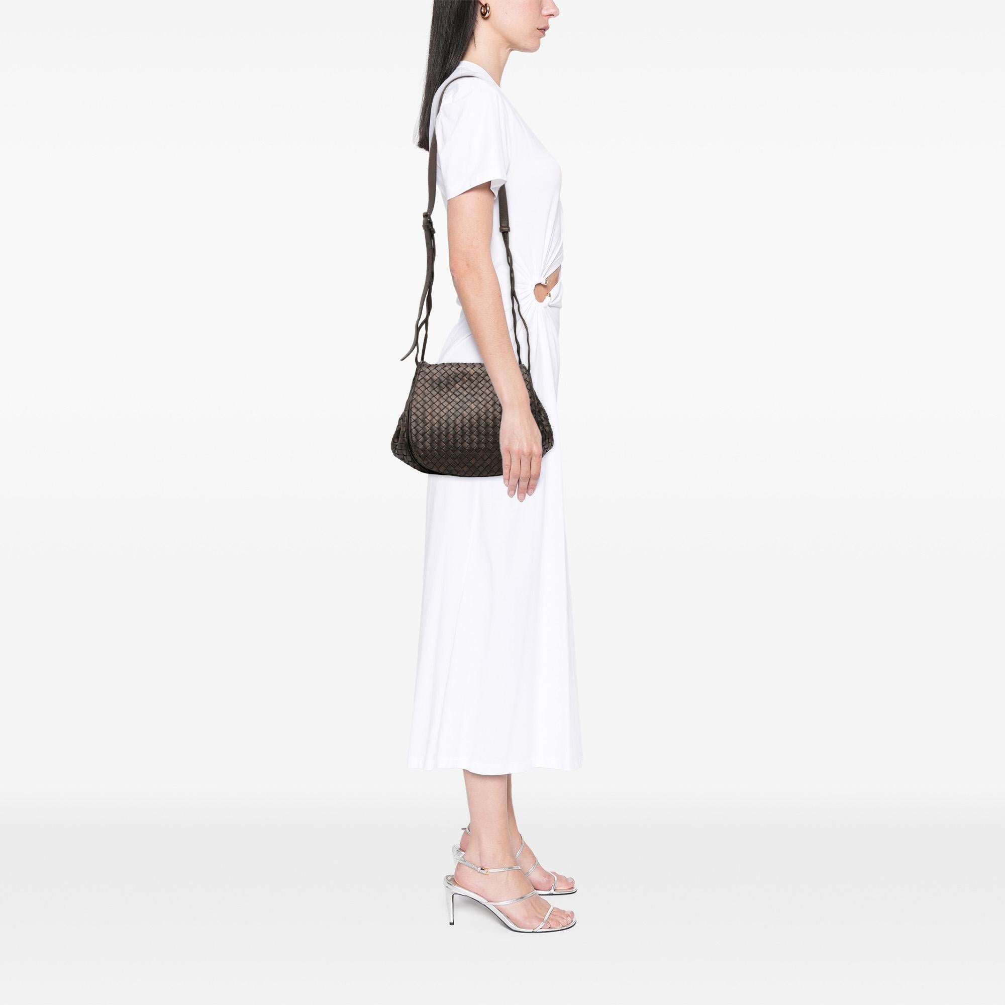 Bottega Veneta Nappa Intrecciato Flap Crossbody