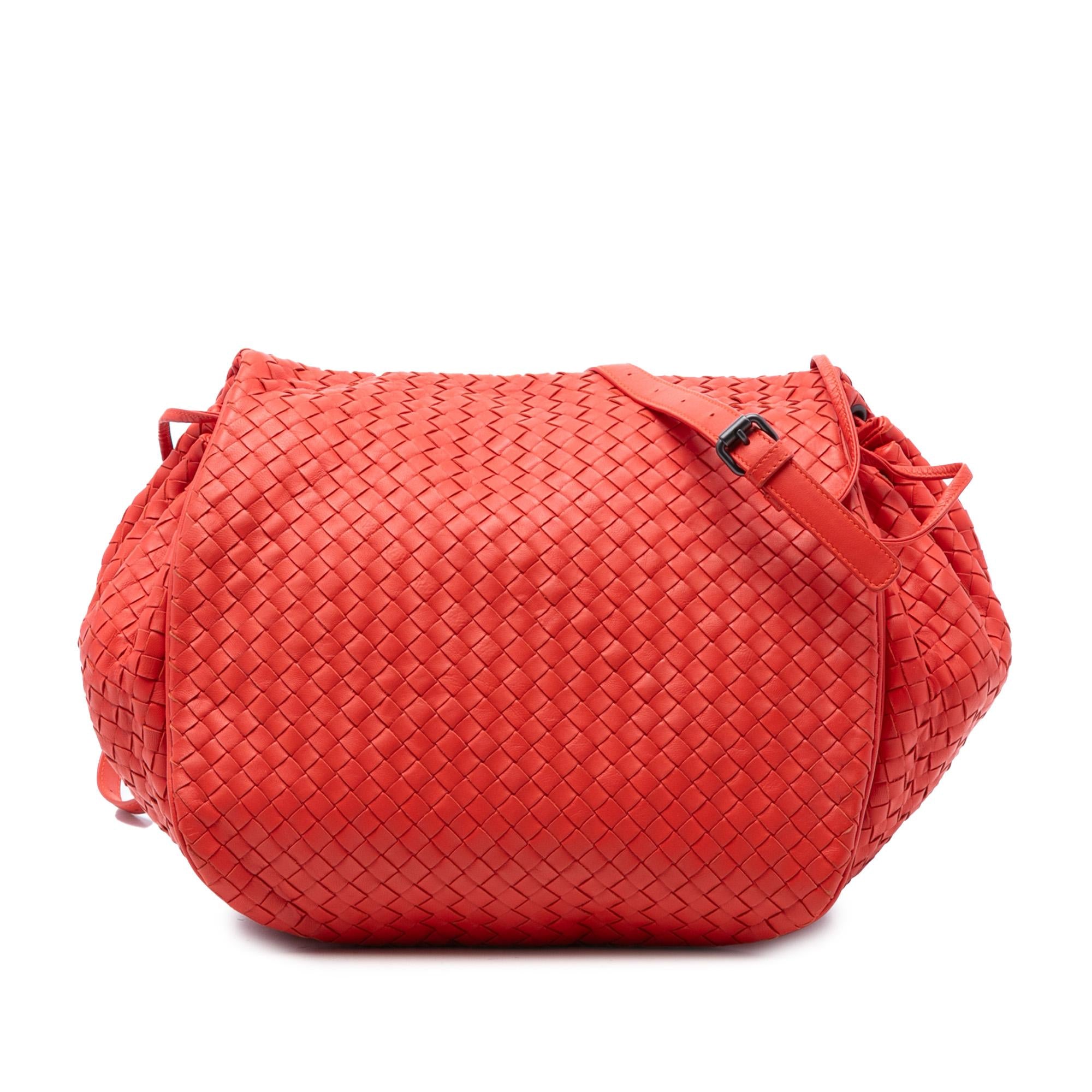Bottega Veneta Nappa Intrecciato Flap Crossbody
