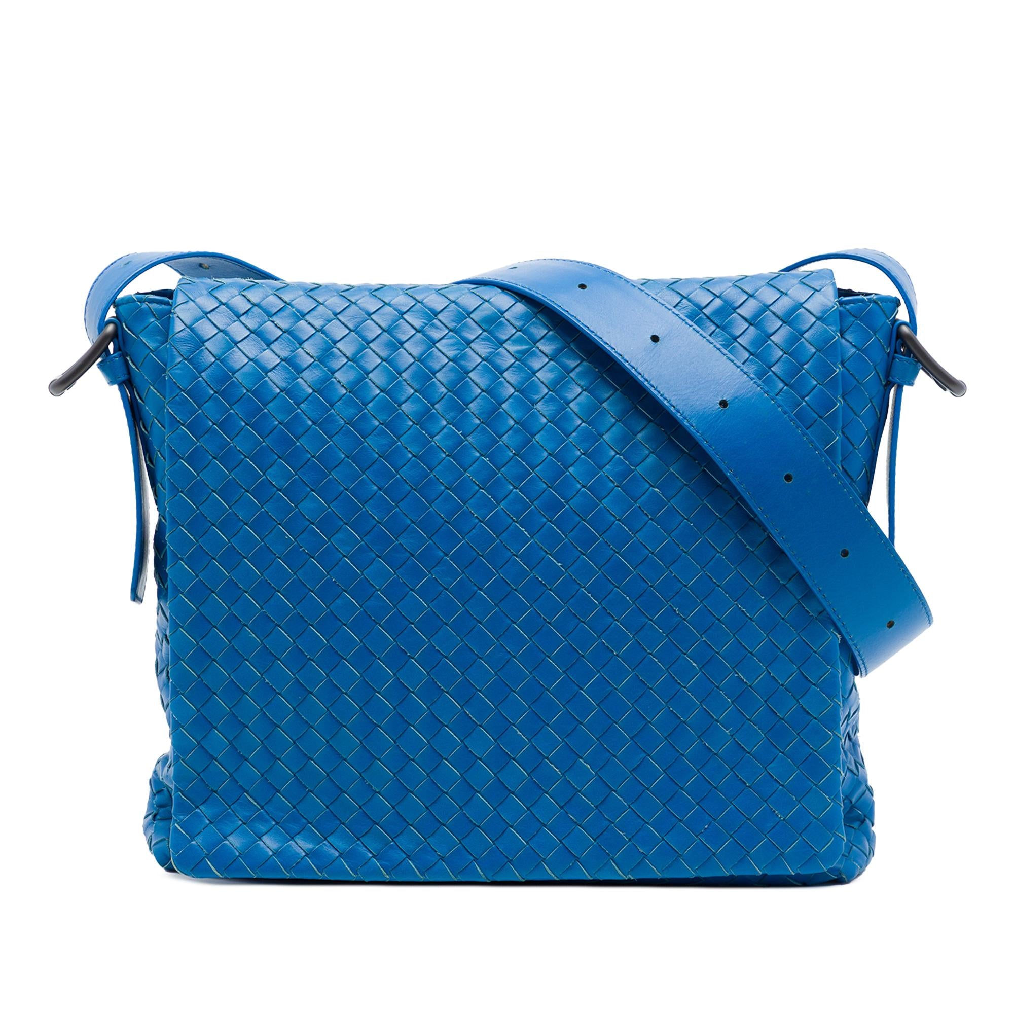 Bottega Veneta Nappa Intrecciato Flap Crossbody