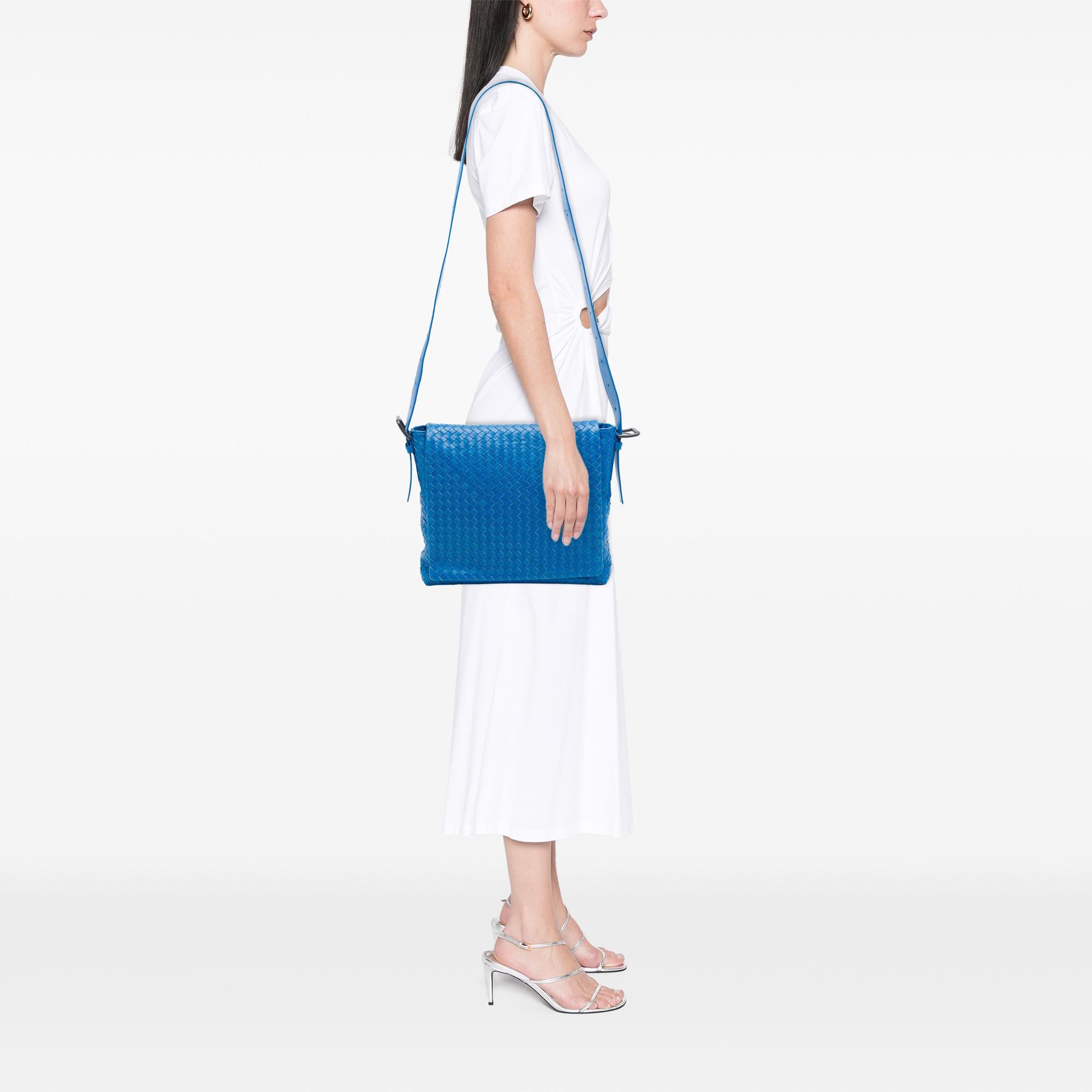 Bottega Veneta Nappa Intrecciato Flap Crossbody