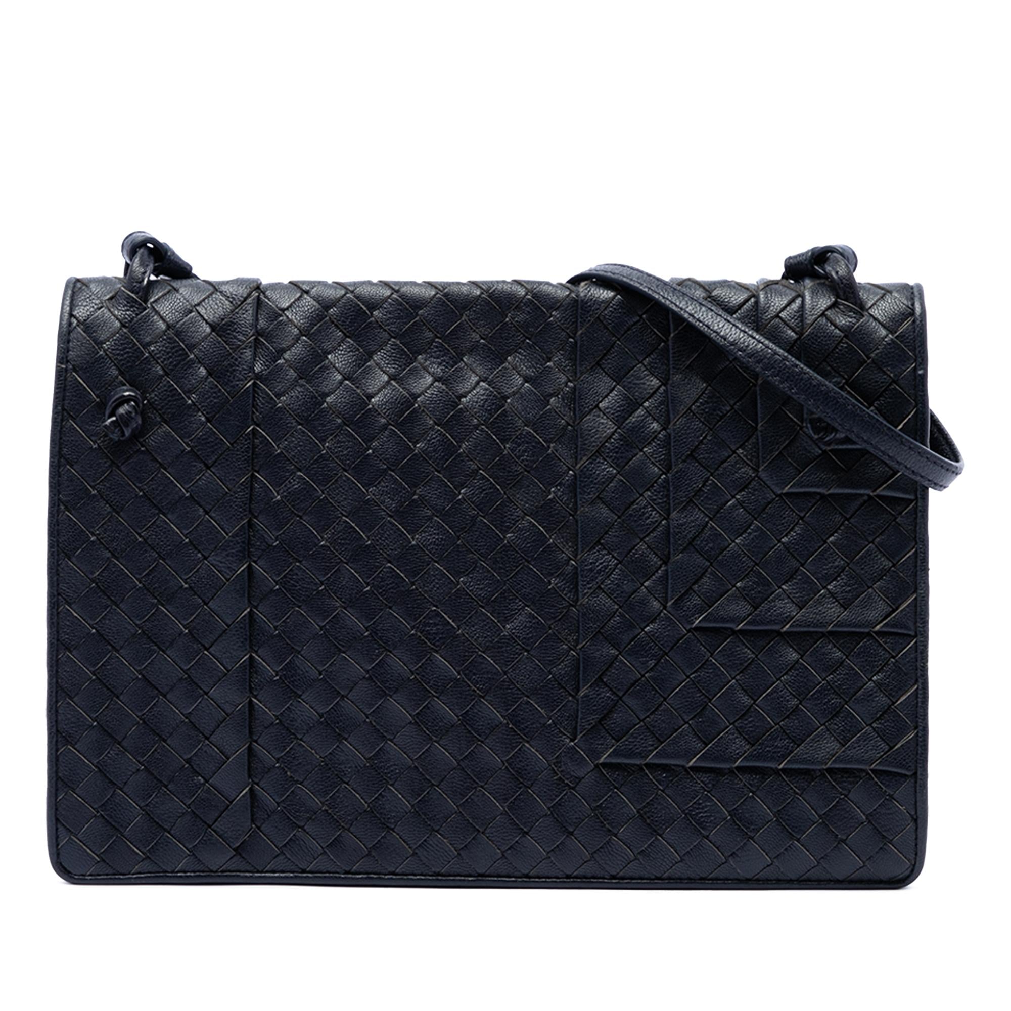 Bottega Veneta Nappa Intrecciato Flap Crossbody