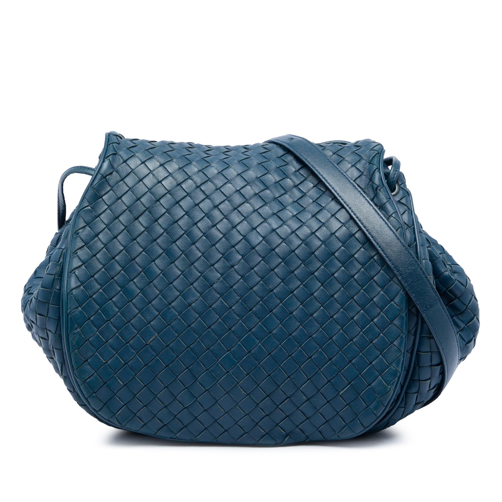 Bottega Veneta Nappa Intrecciato Flap Crossbody