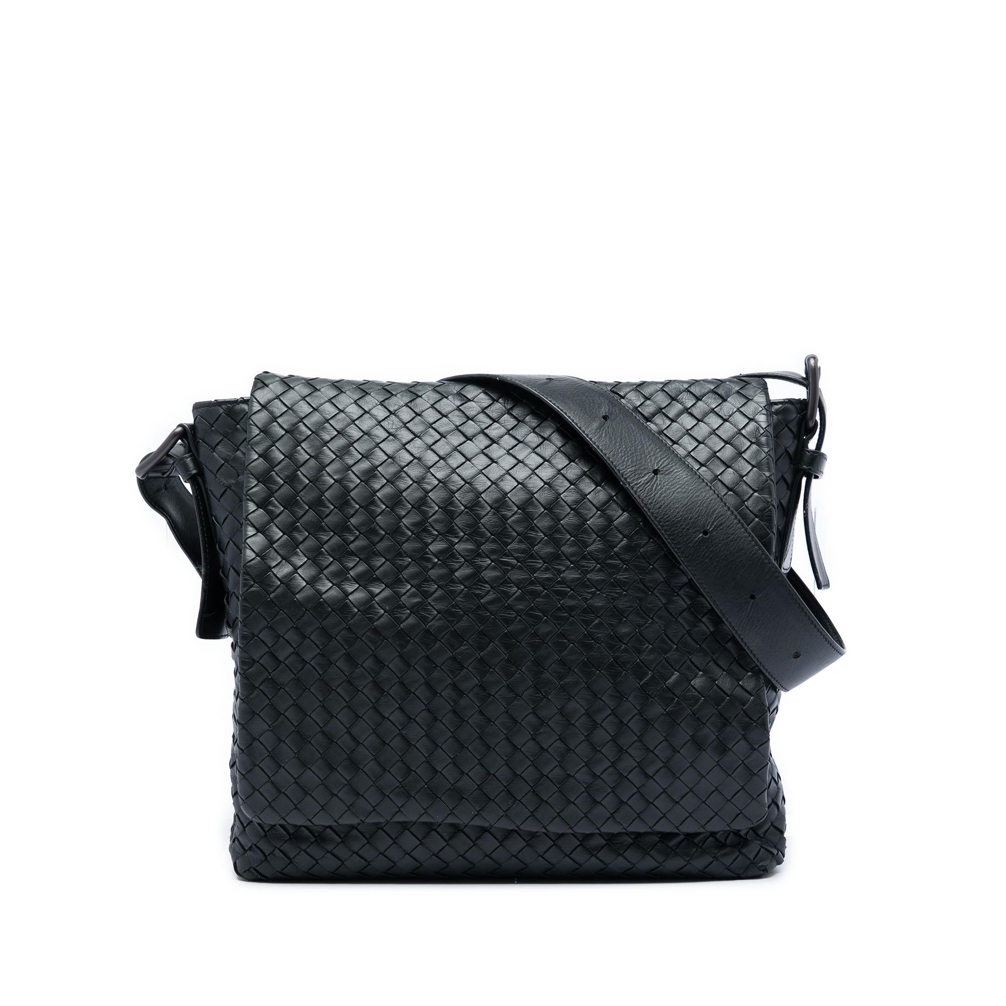 Bottega Veneta Nappa Intrecciato Flap Crossbody