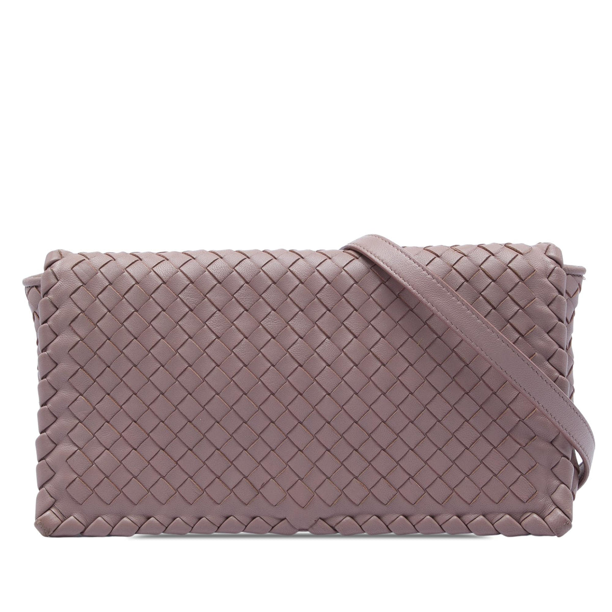 Bottega Veneta Nappa Intrecciato Flap Crossbody