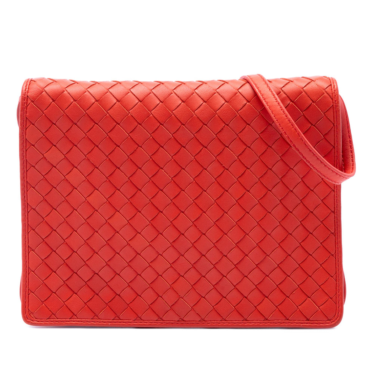 Bottega Veneta Nappa Intrecciato Flap Crossbody