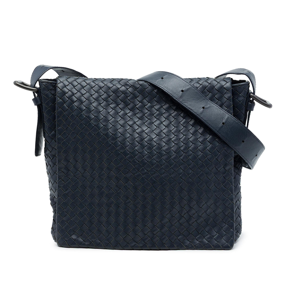 Bottega Veneta Nappa Intrecciato Flap Crossbody