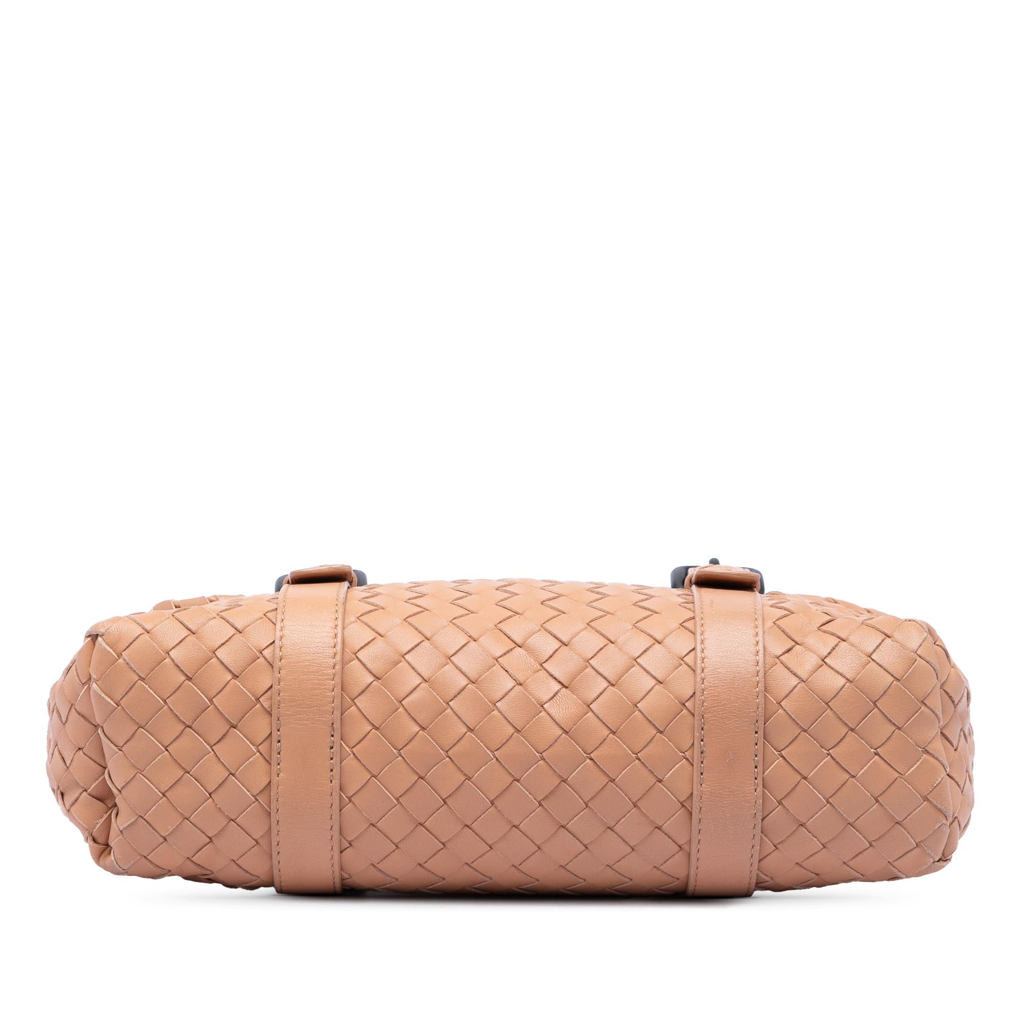 Bottega Veneta Nappa Intrecciato Flap Satchel