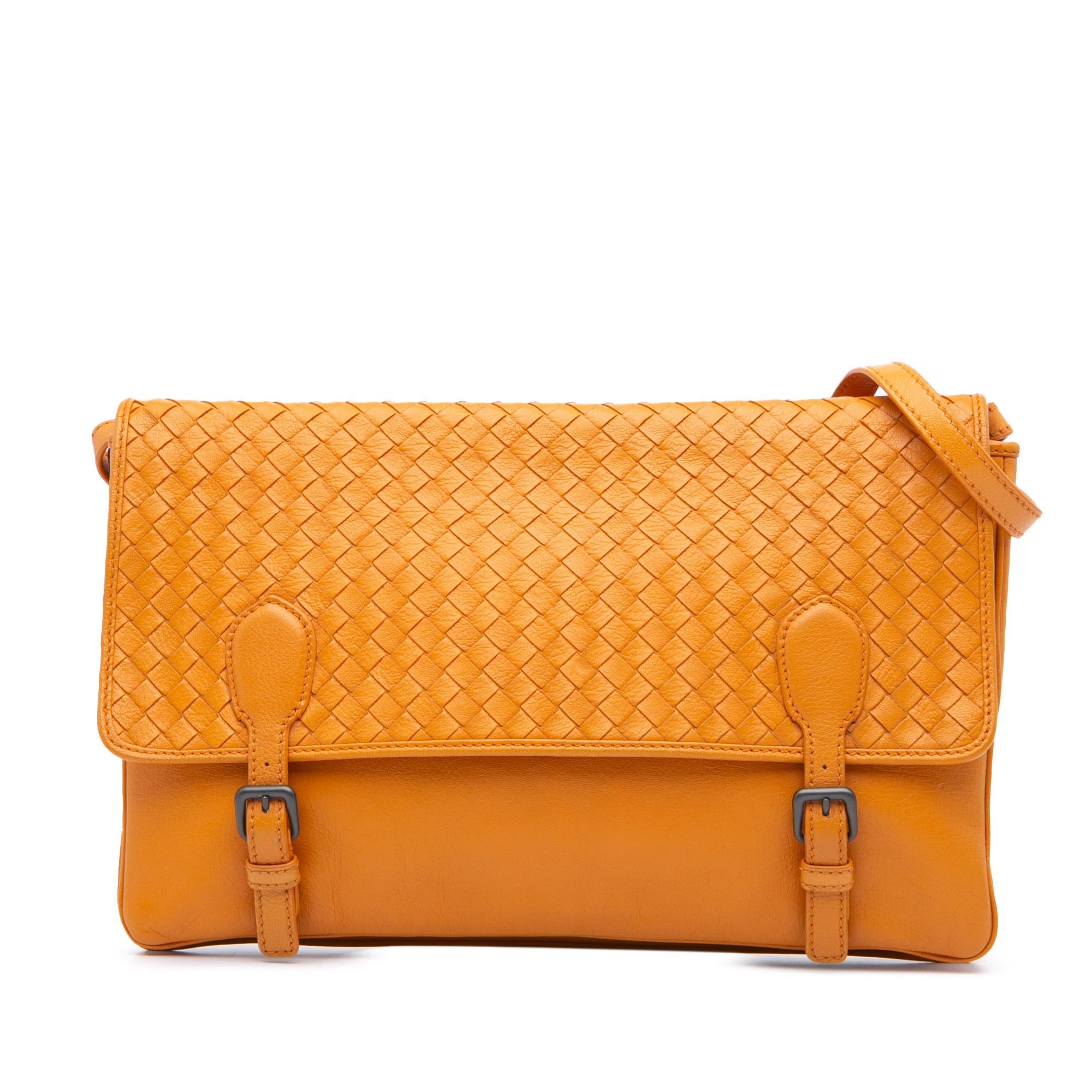 Bottega Veneta Nappa Intrecciato Flap Shoulder Bag