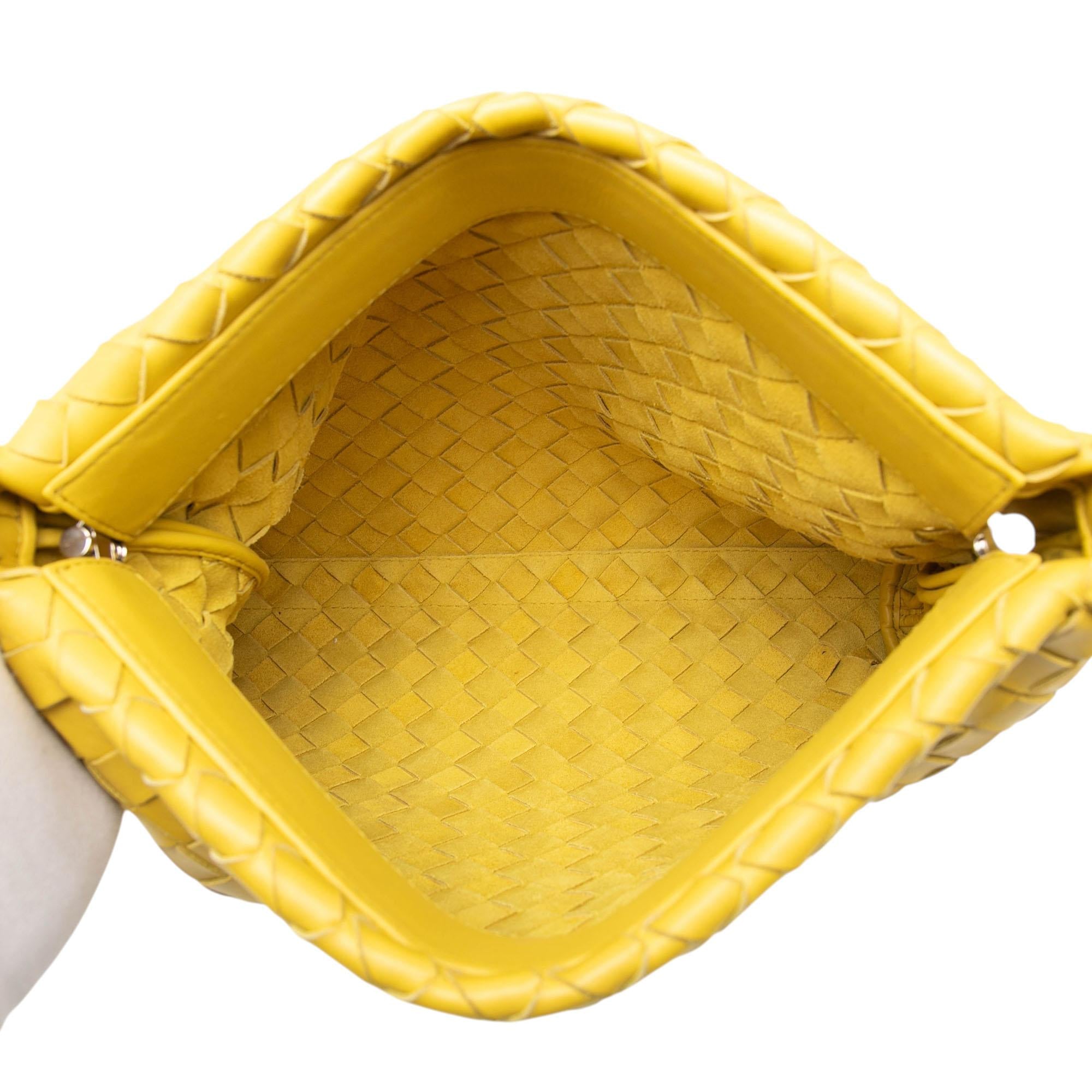 Bottega Veneta Nappa Intrecciato Fold Over Clutch
