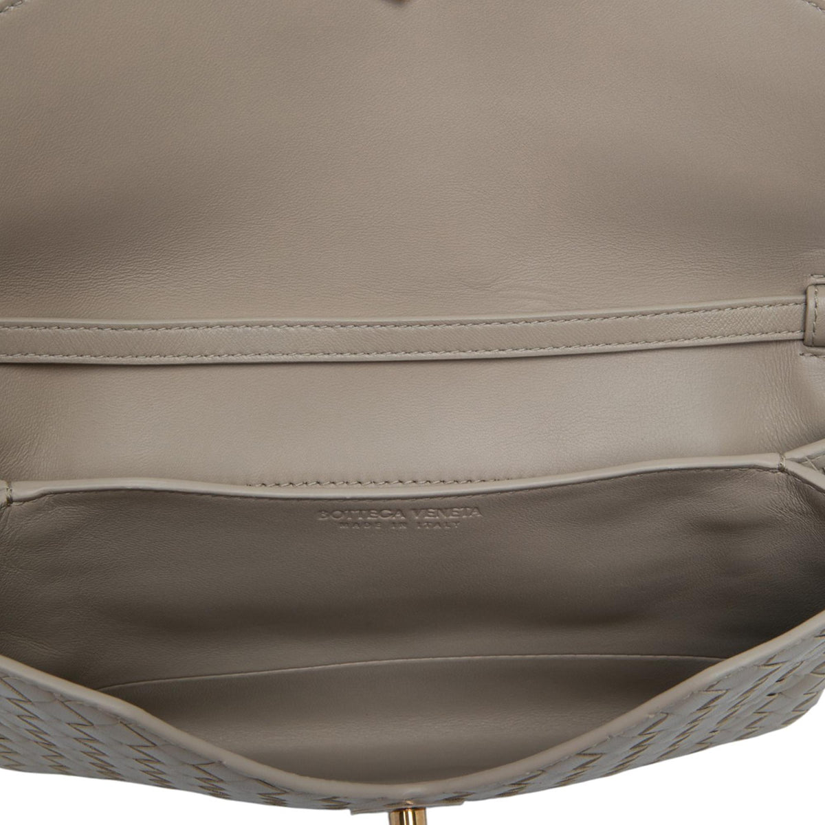 Bottega Veneta Nappa Intrecciato Knot Lock Top Handle Bag