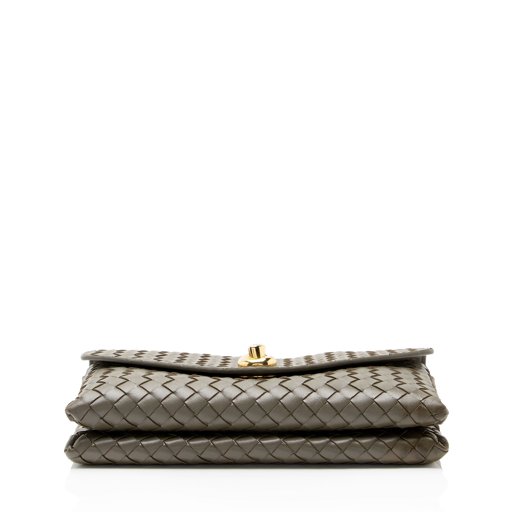 Bottega Veneta Nappa Intrecciato Knot Lock Top Handle Crossbody