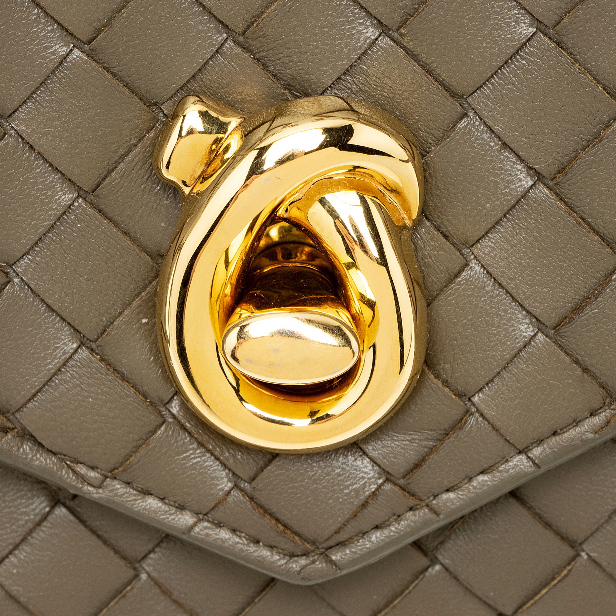 Bottega Veneta Nappa Intrecciato Knot Lock Top Handle Crossbody
