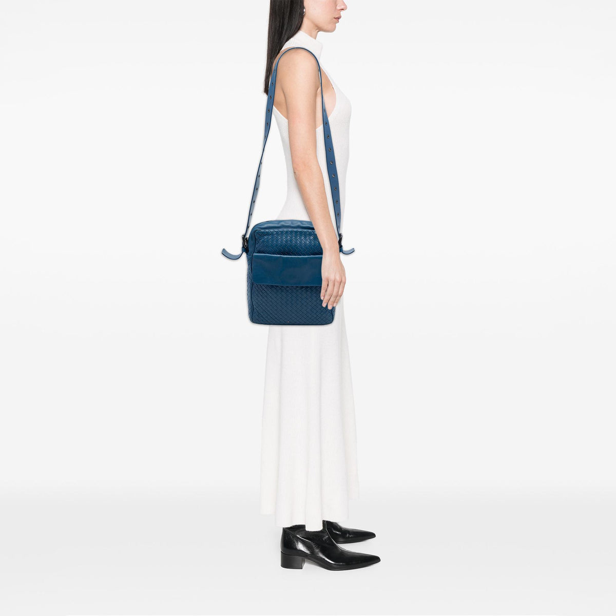 Bottega Veneta Nappa Intrecciato Messenger Bag