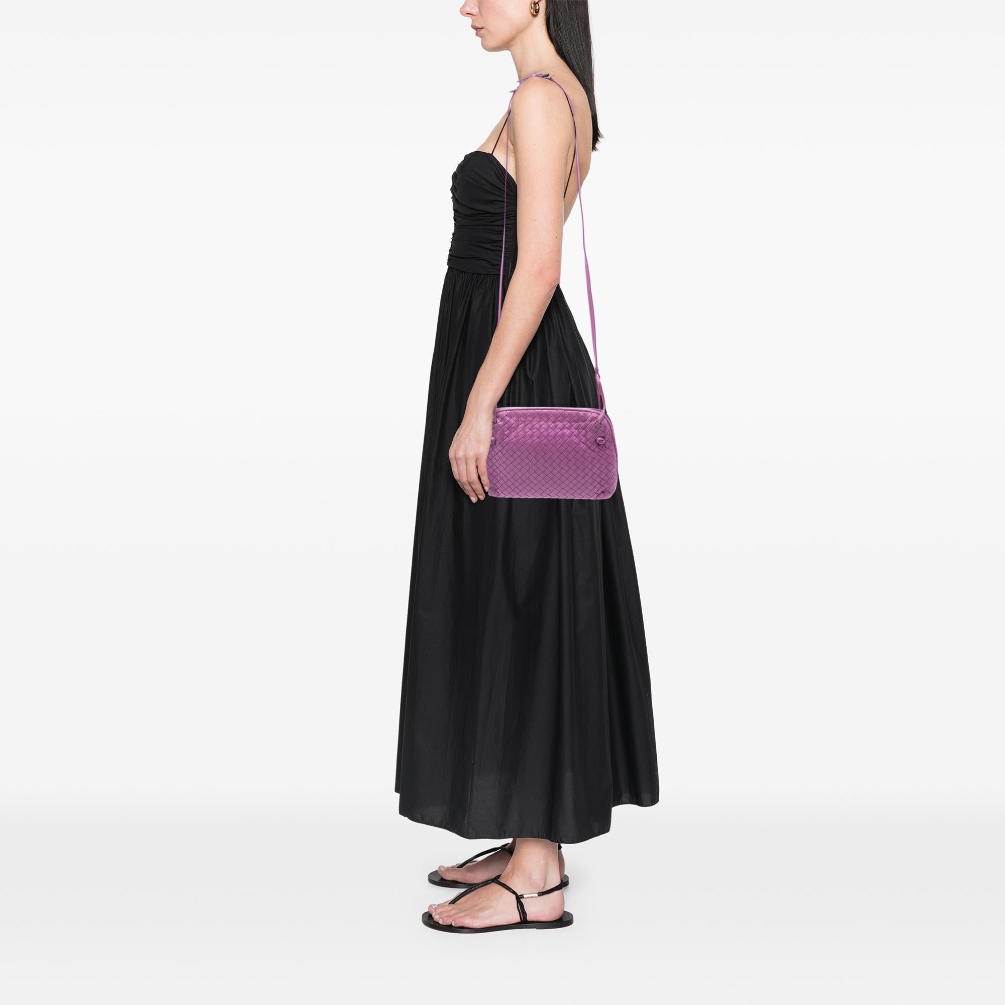 Bottega Veneta Nappa Intrecciato Nodini Crossbody