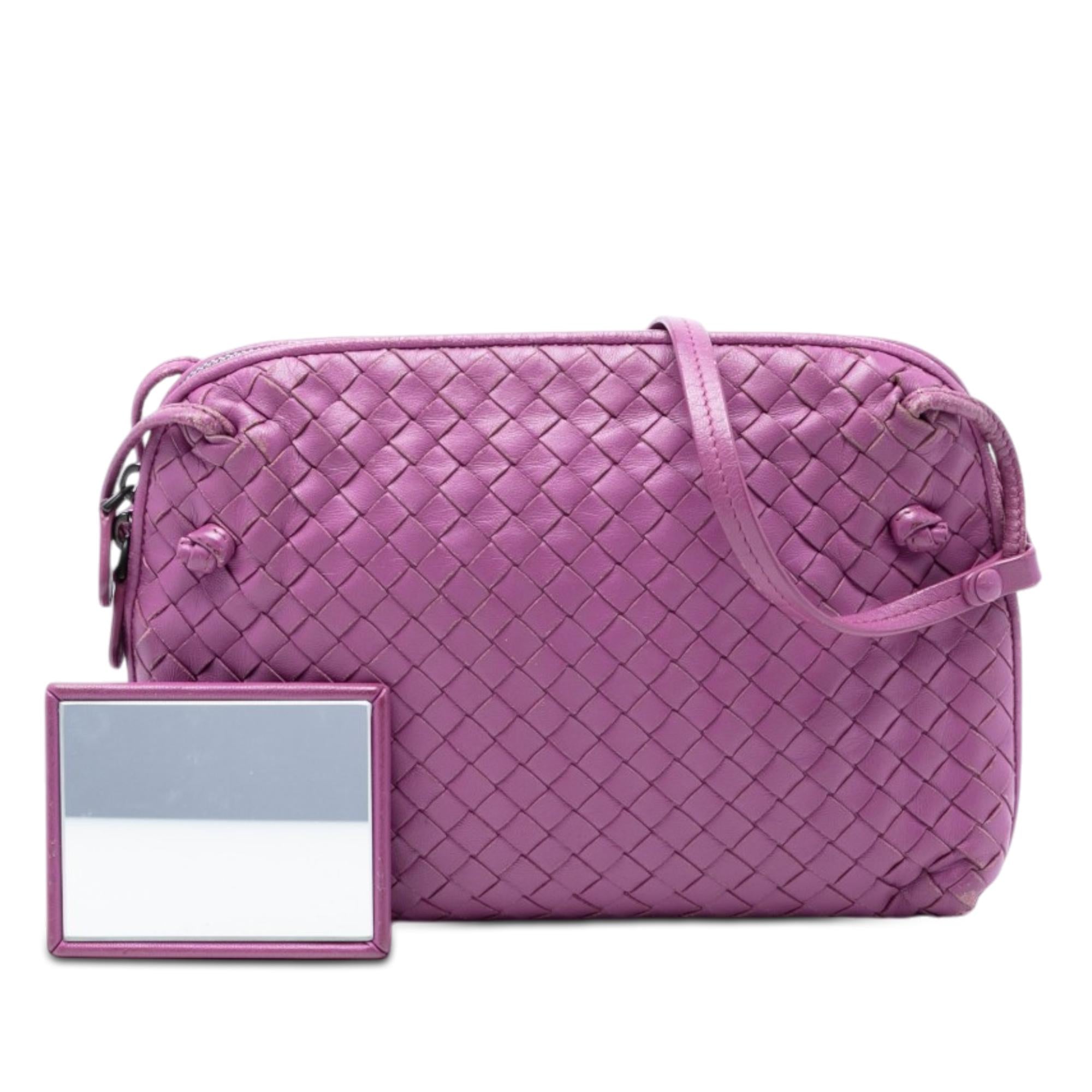Bottega Veneta Nappa Intrecciato Nodini Crossbody