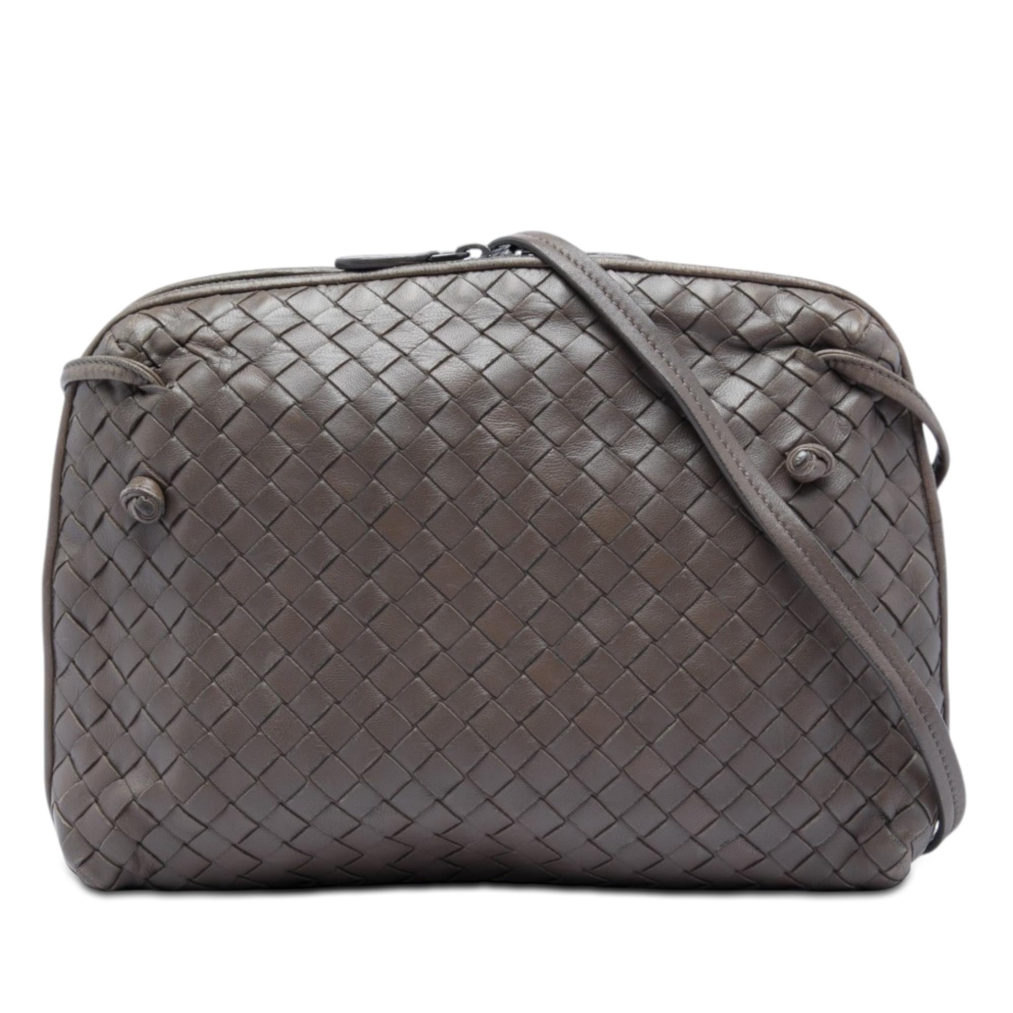 Bottega Veneta Nappa Intrecciato Nodini Crossbody