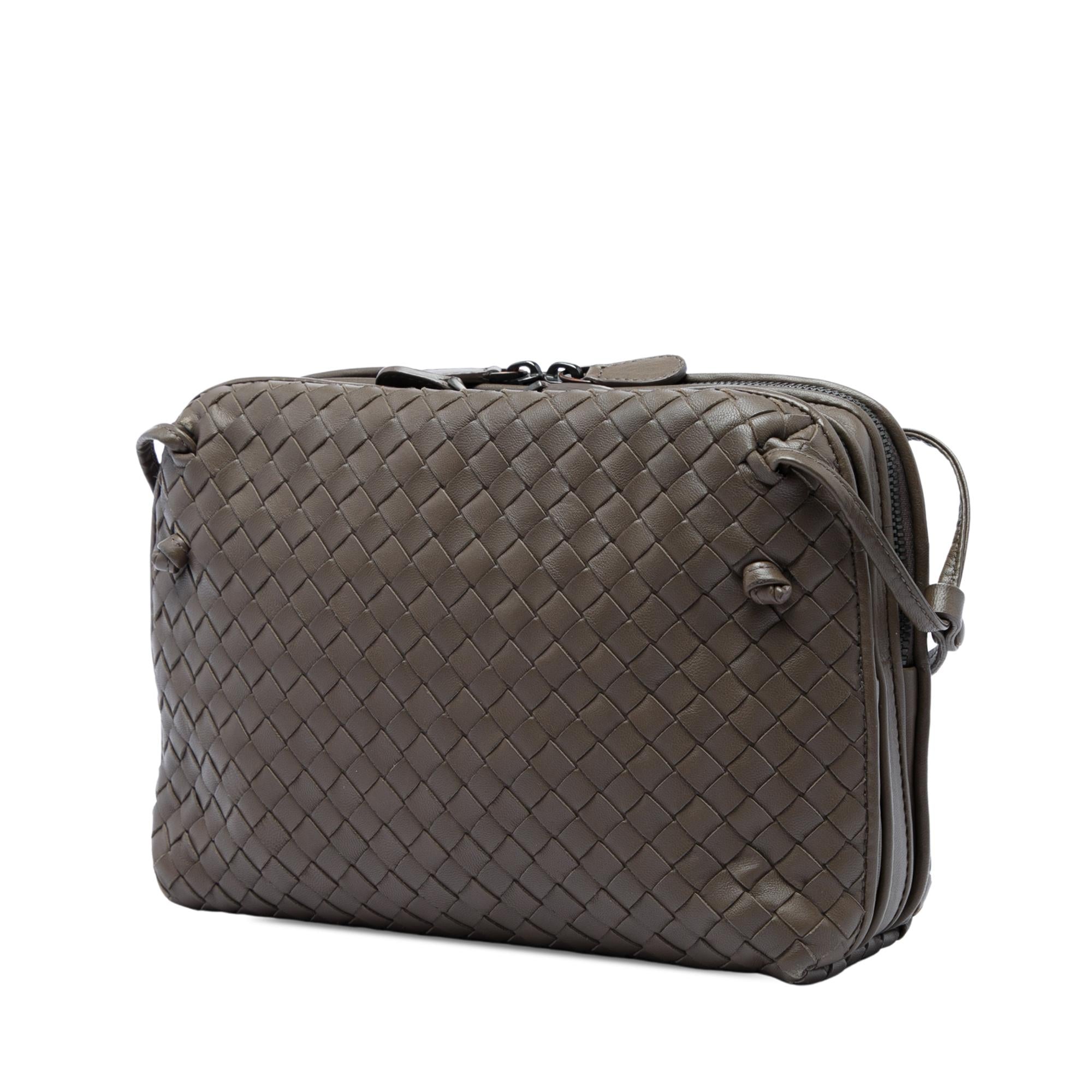 Bottega Veneta Nappa Intrecciato Nodini Crossbody