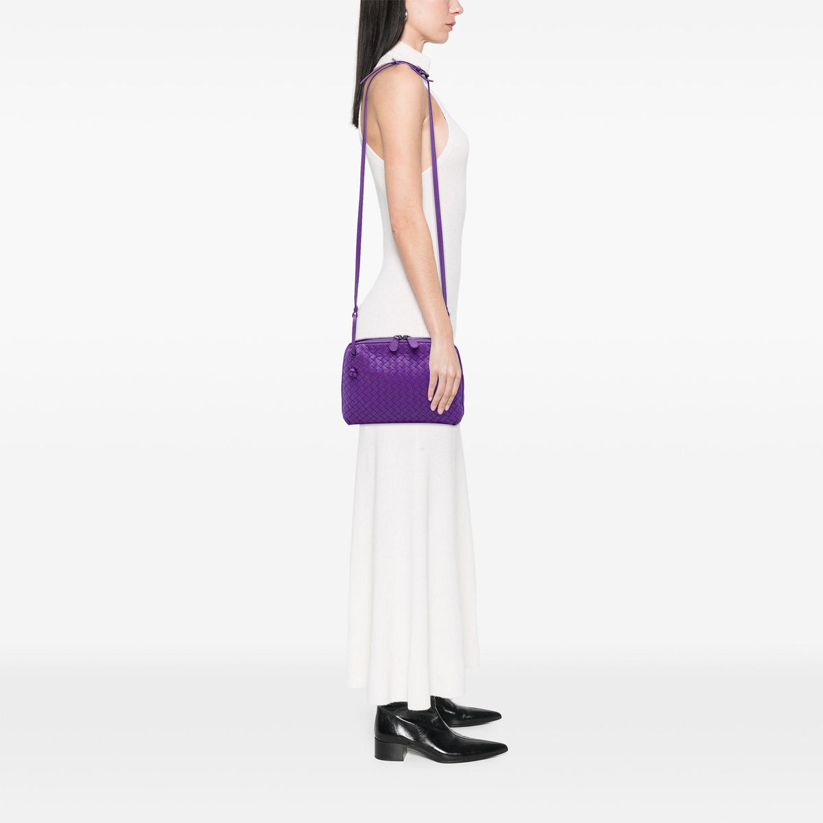 Bottega Veneta Nappa Intrecciato Nodini Crossbody