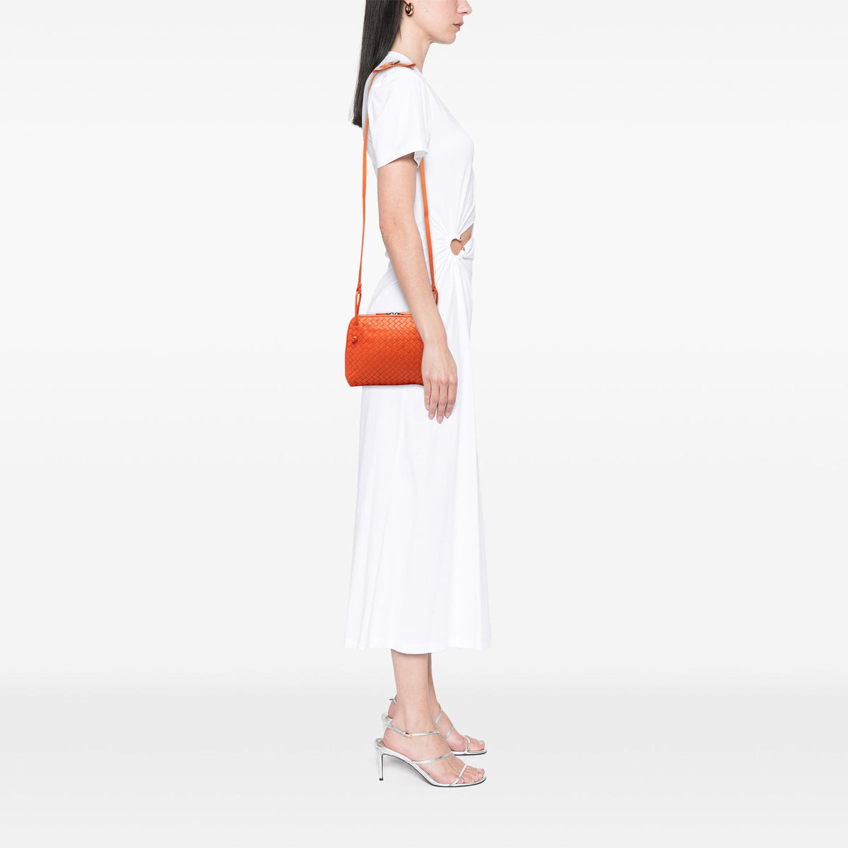 Bottega Veneta Nappa Intrecciato Nodini Crossbody