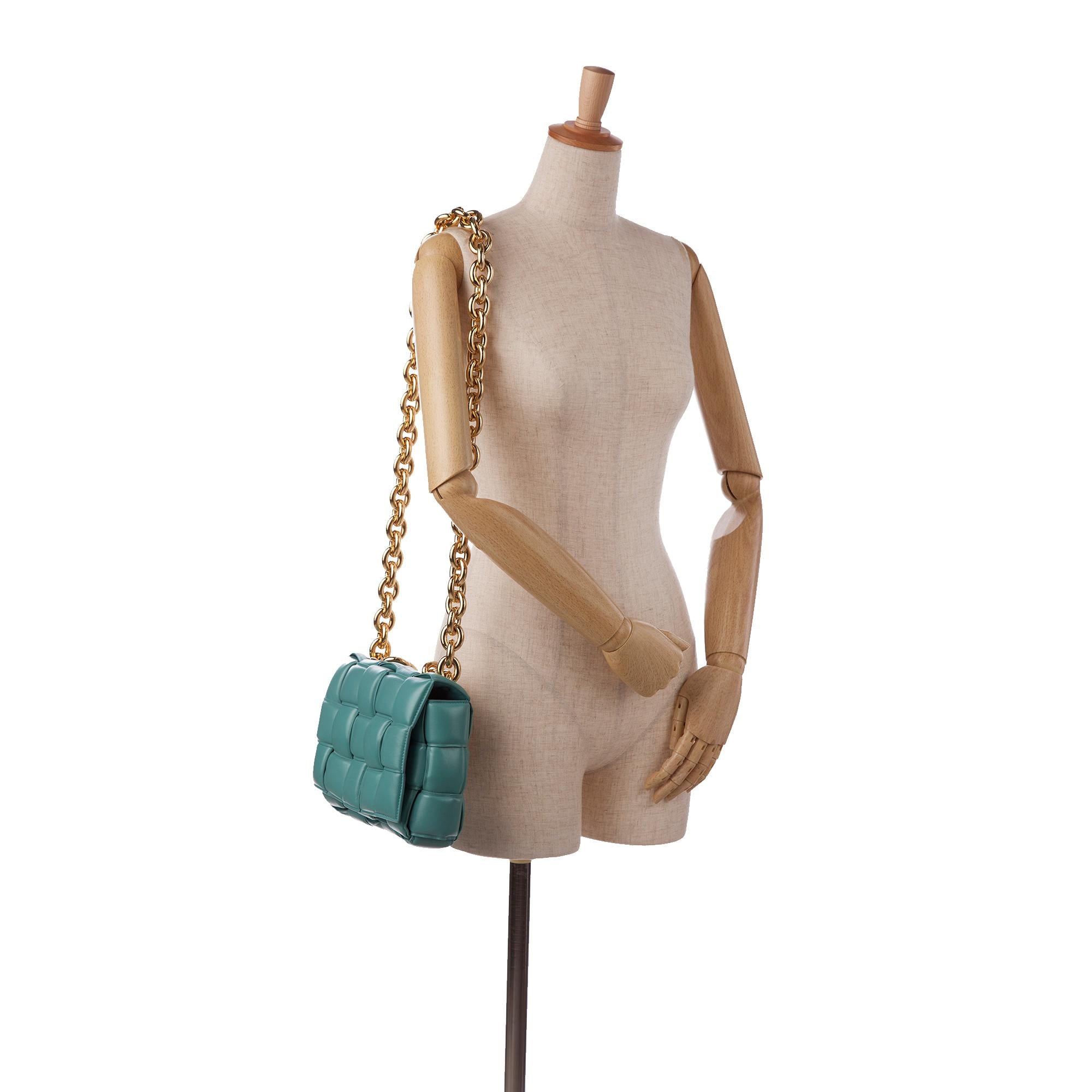 Bottega Veneta Nappa Intrecciato Padded Chain Cassette Satchel