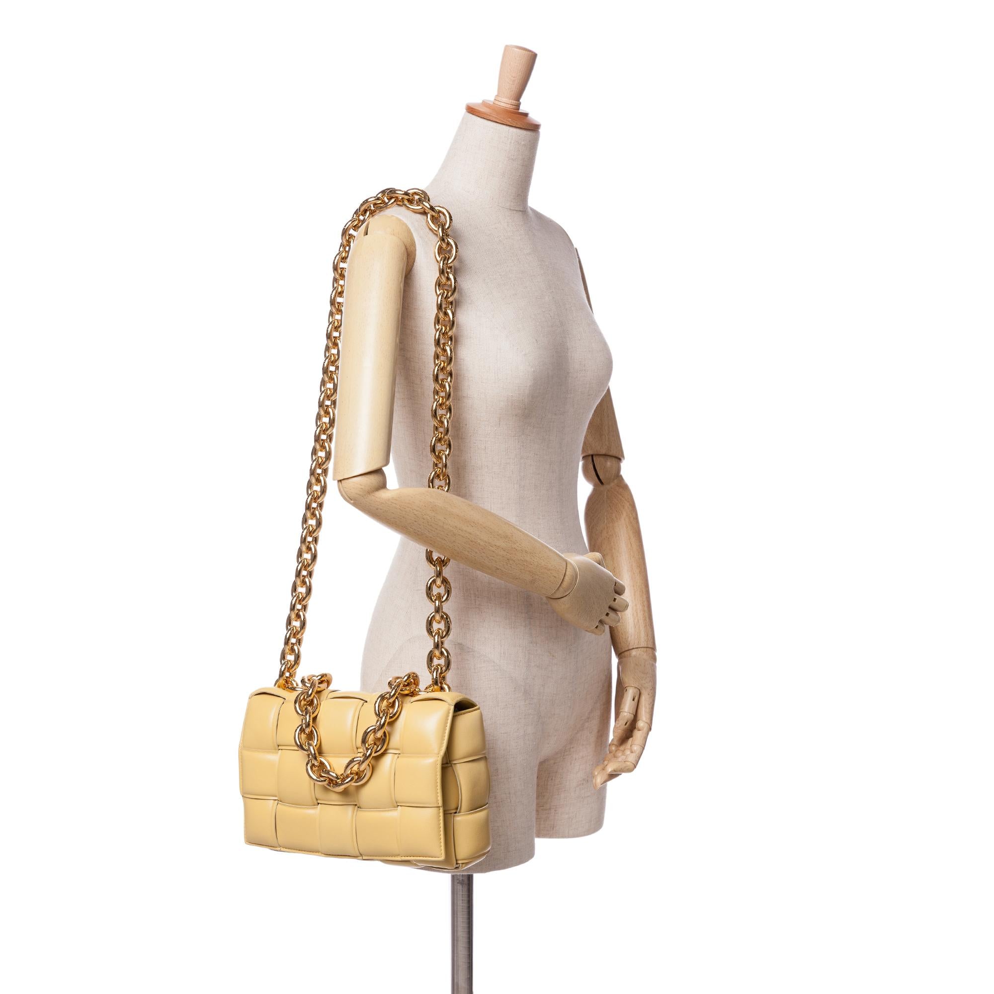 Bottega Veneta Nappa Intrecciato Padded Chain Cassette Satchel