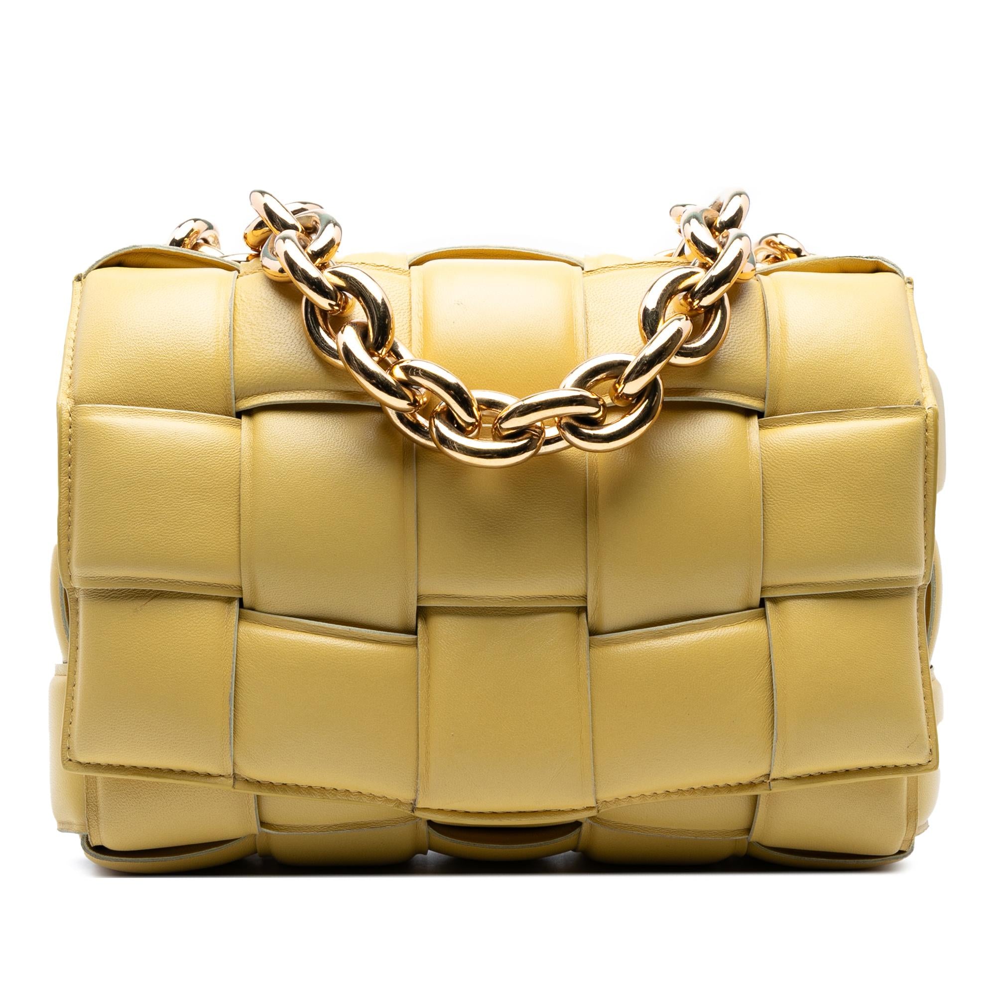 Bottega Veneta Nappa Intrecciato Padded Chain Cassette Satchel