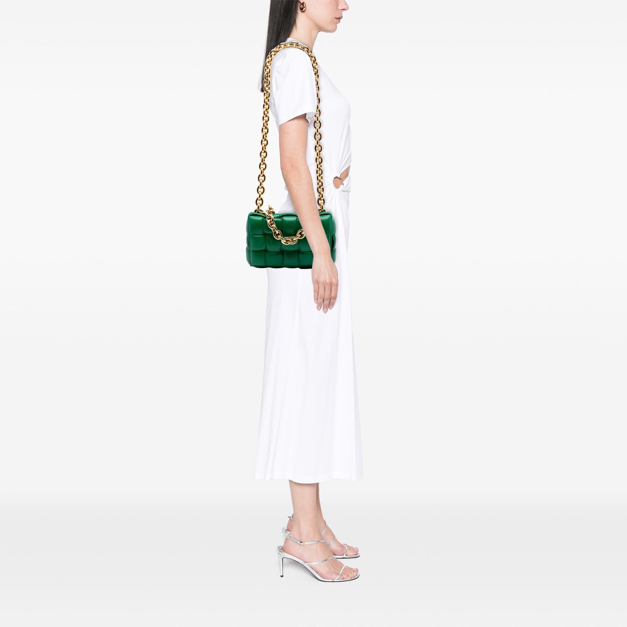 Bottega Veneta Nappa Intrecciato Padded Chain Cassette Satchel