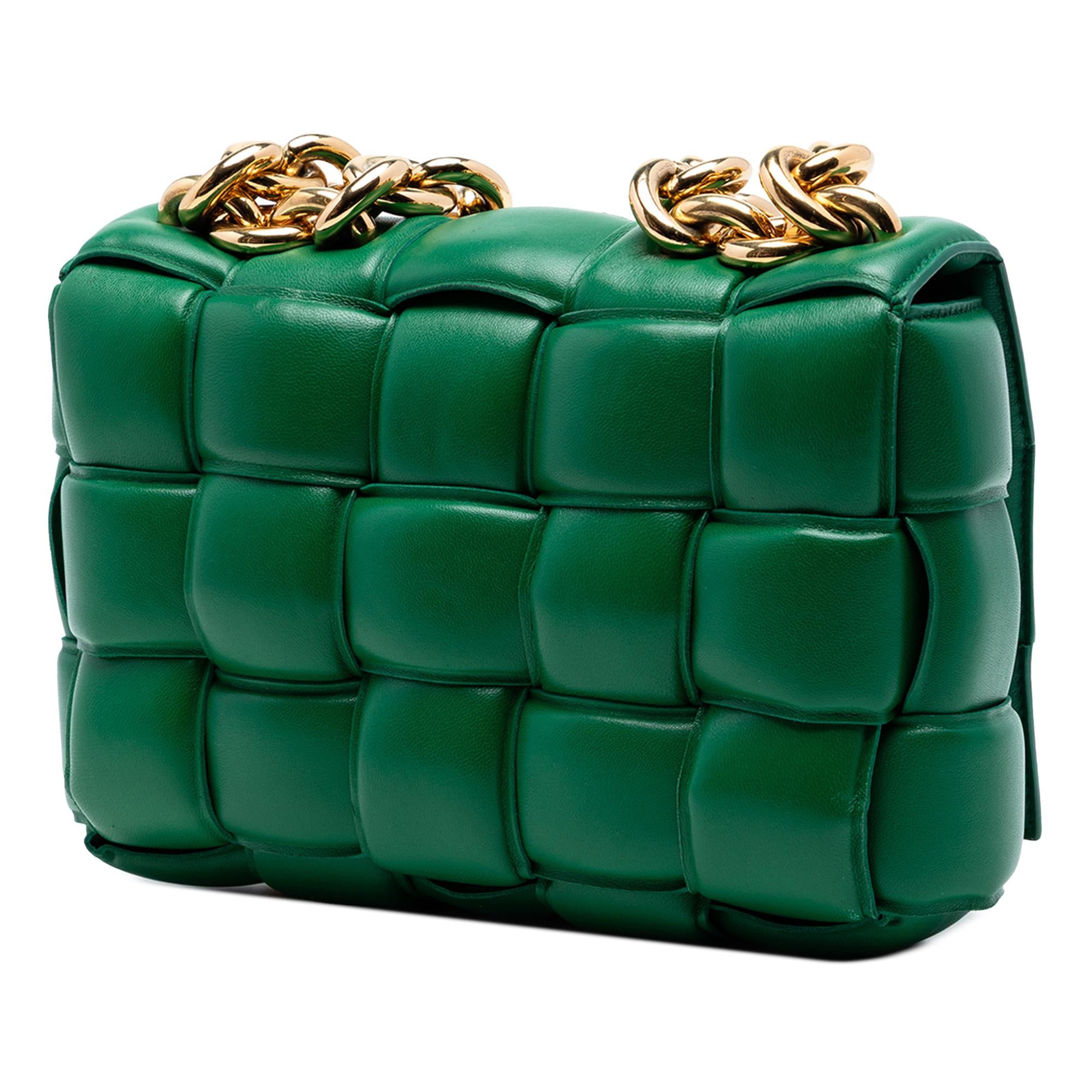 Bottega Veneta Nappa Intrecciato Padded Chain Cassette Satchel