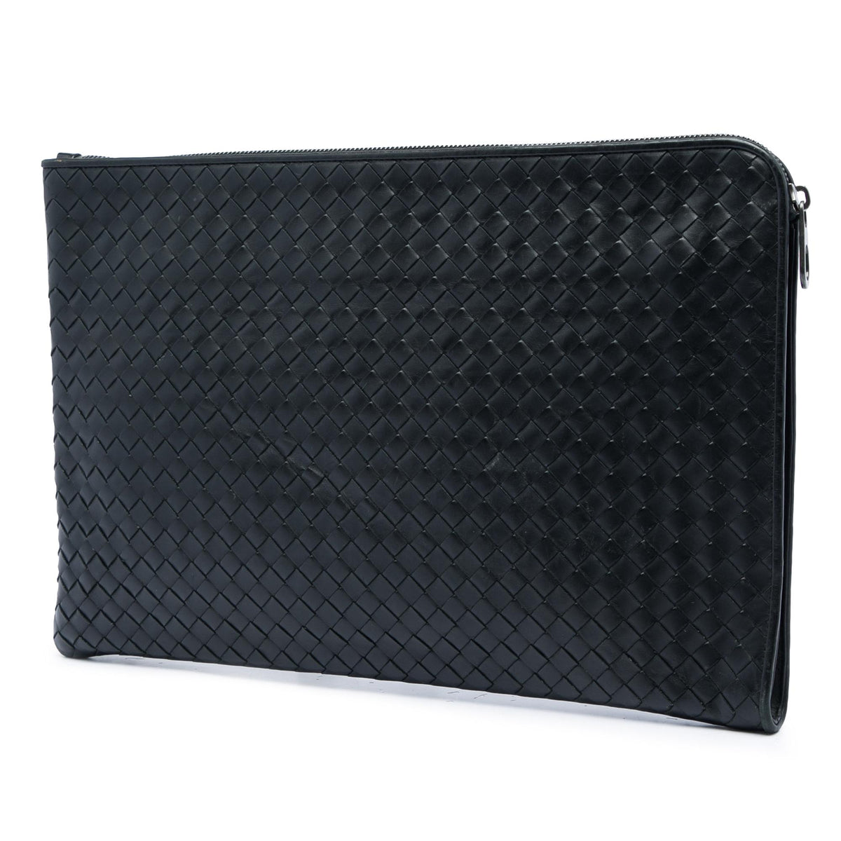 Bottega Veneta Nappa Intrecciato Portfolio Flap Clutch