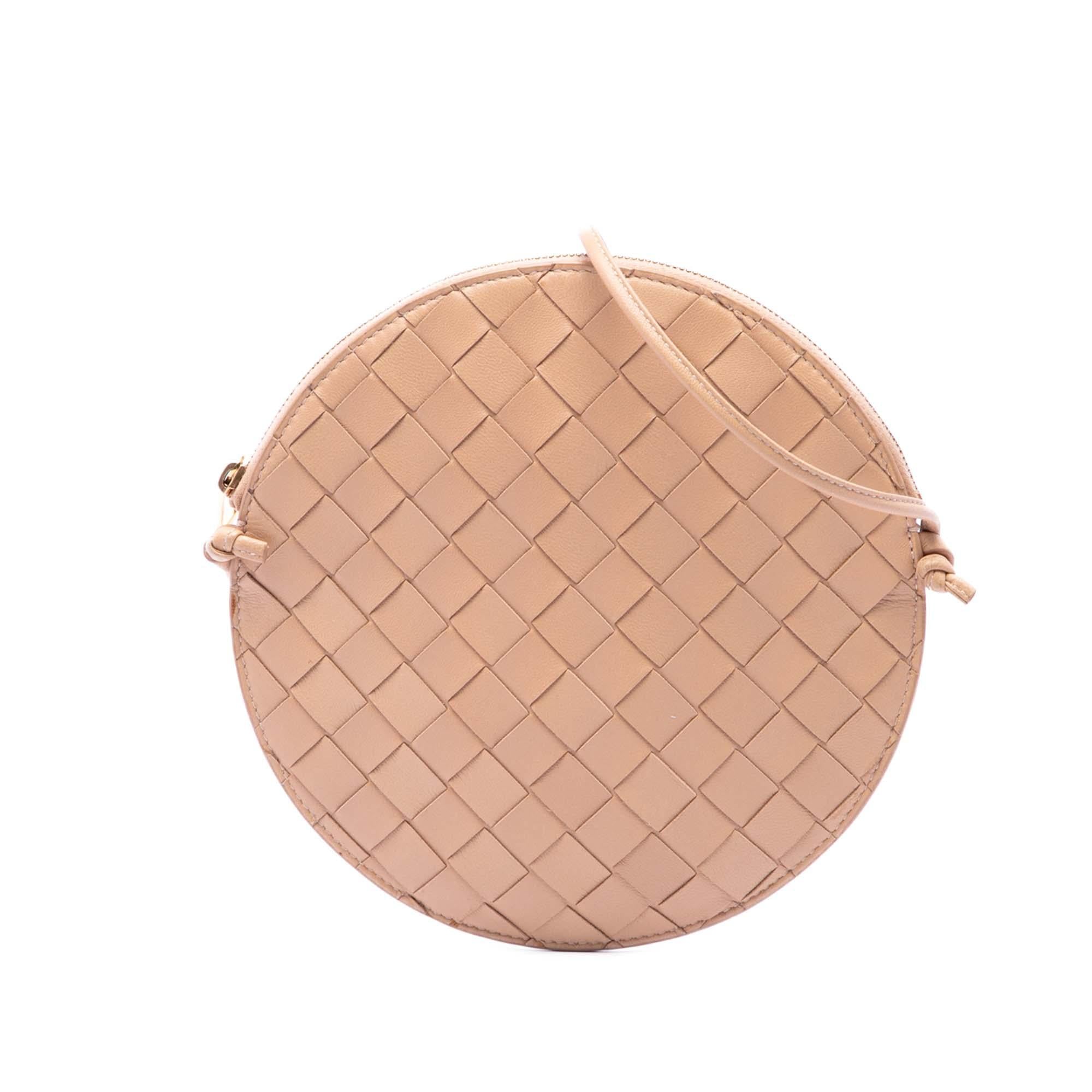 Bottega Veneta Nappa Intrecciato Round Crossbody