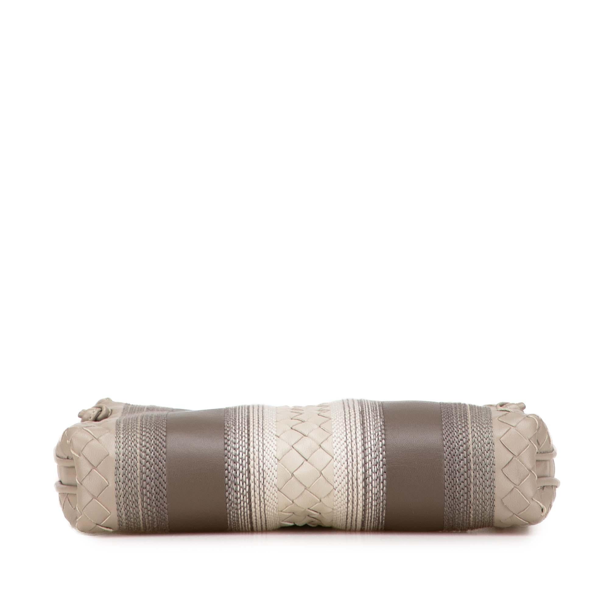 Bottega Veneta Nappa Intrecciato Striped Nodini Crossbody