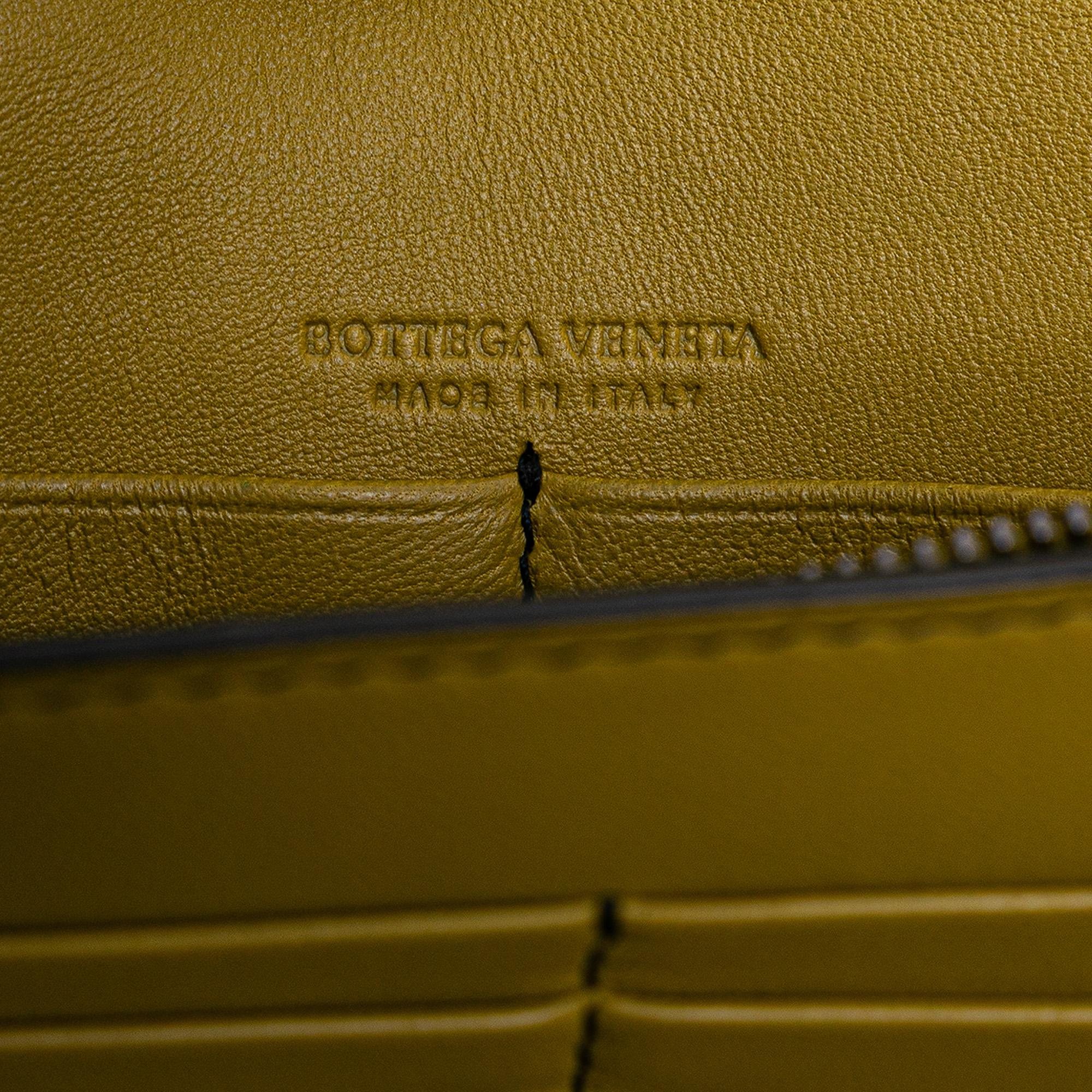 Bottega Veneta Nappa Intrecciato Studded Wallet on Chain