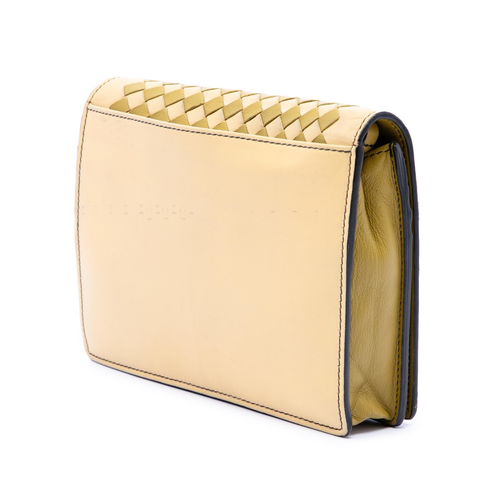 Bottega Veneta Nappa Intrecciato Studded Wallet on Chain