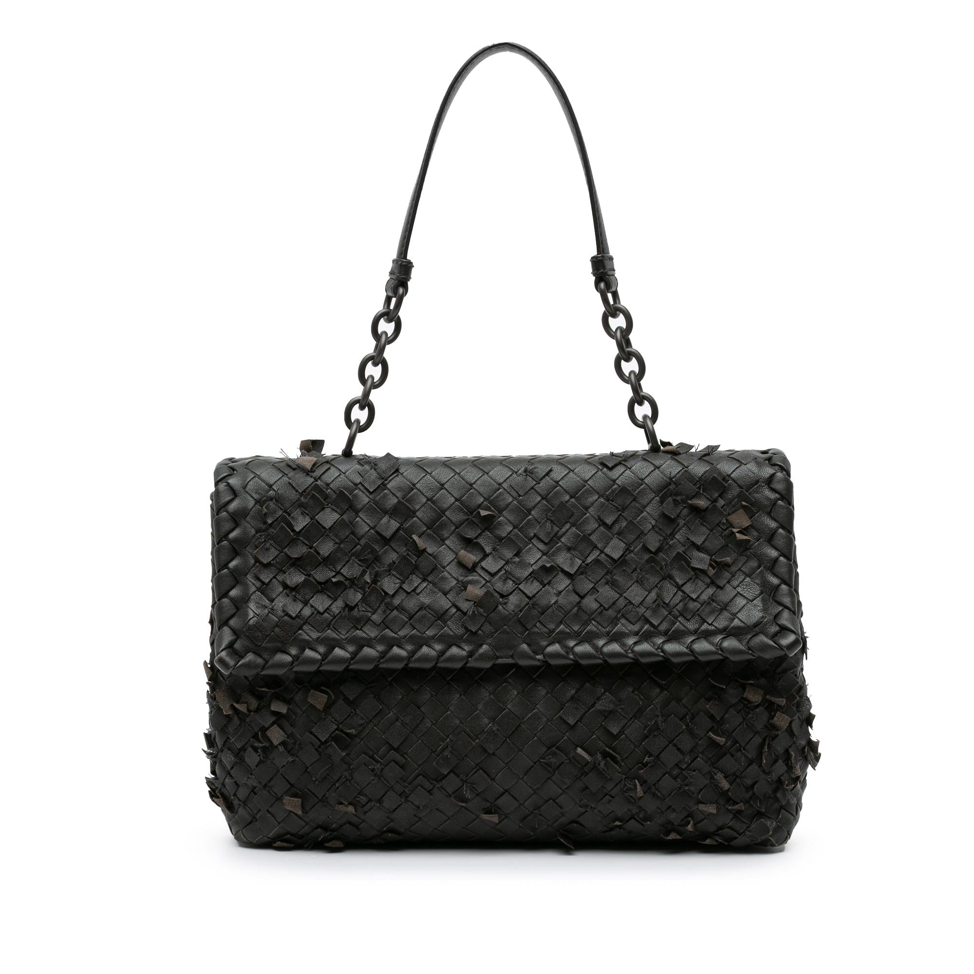 Bottega Veneta Nappa Intrecciato Tobu Olimpia Shoulder Bag
