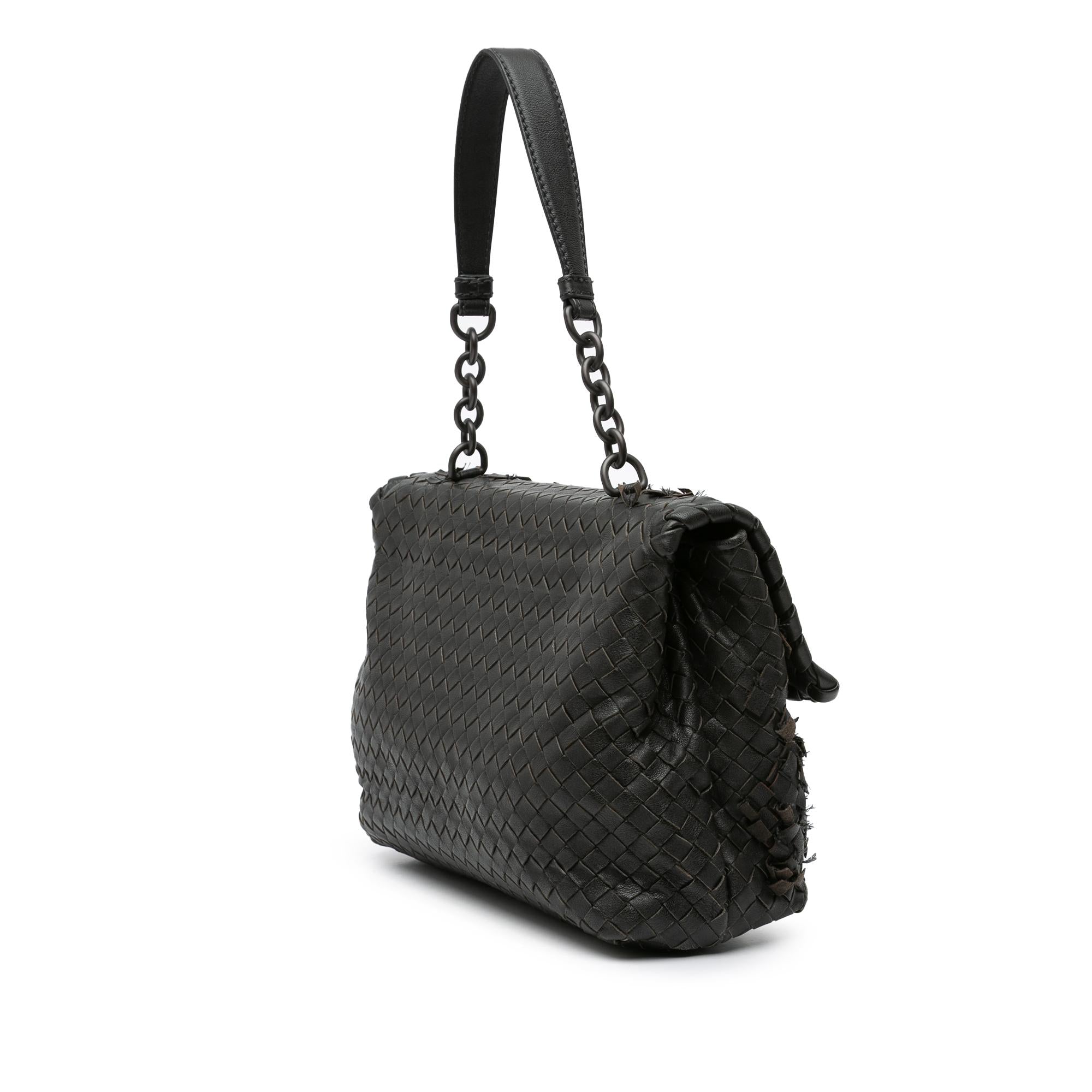 Bottega Veneta Nappa Intrecciato Tobu Olimpia Shoulder Bag