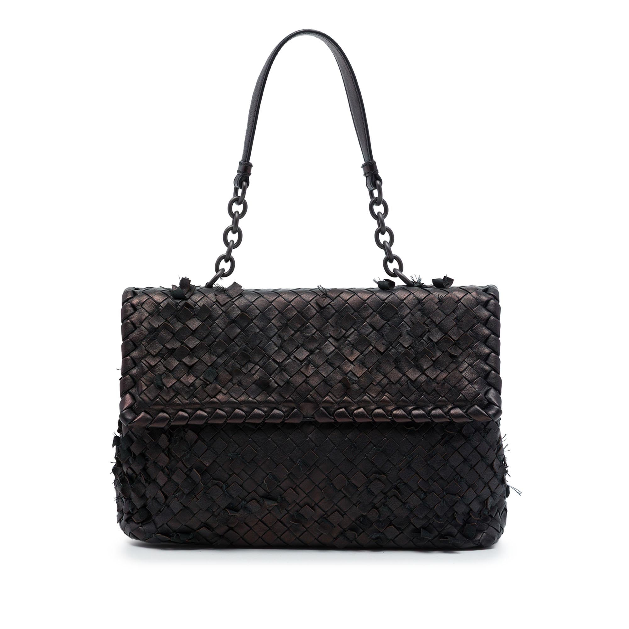 Bottega Veneta Nappa Intrecciato Tobu Olimpia Shoulder Bag