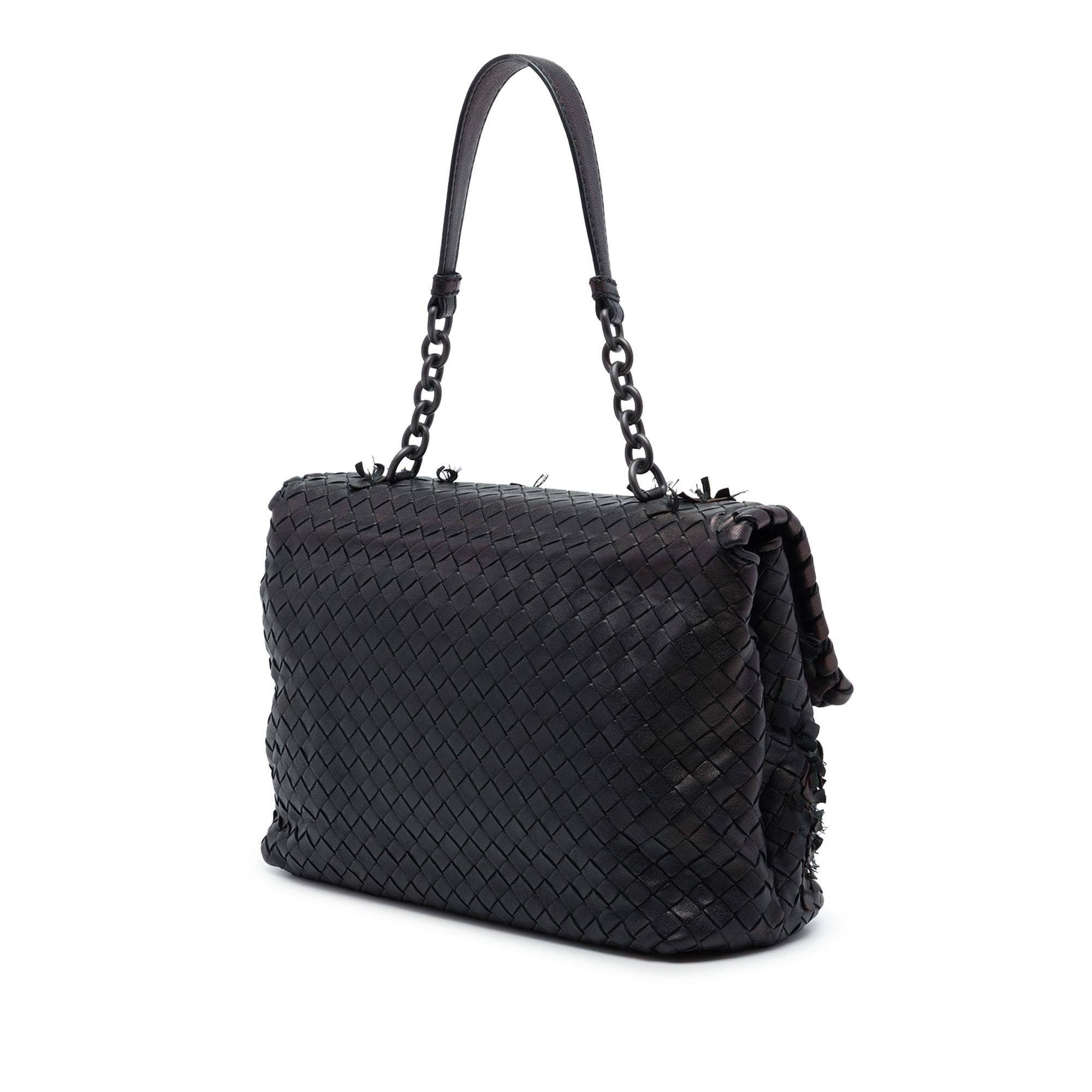 Bottega Veneta Nappa Intrecciato Tobu Olimpia Shoulder Bag