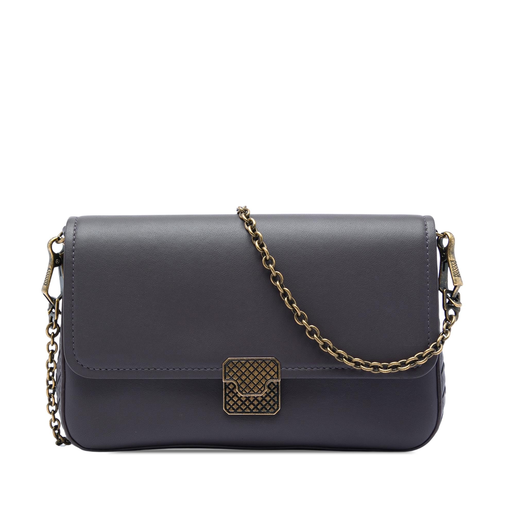 Bottega Veneta Nappa Intrecciato Trimmed Wallet On Chain