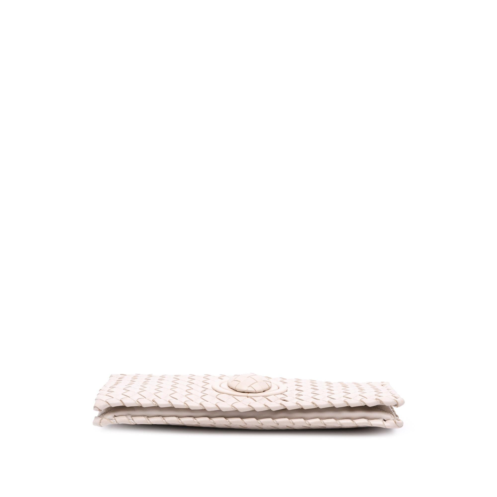 Bottega Veneta Nappa Intrecciato Turn Lock Clutch